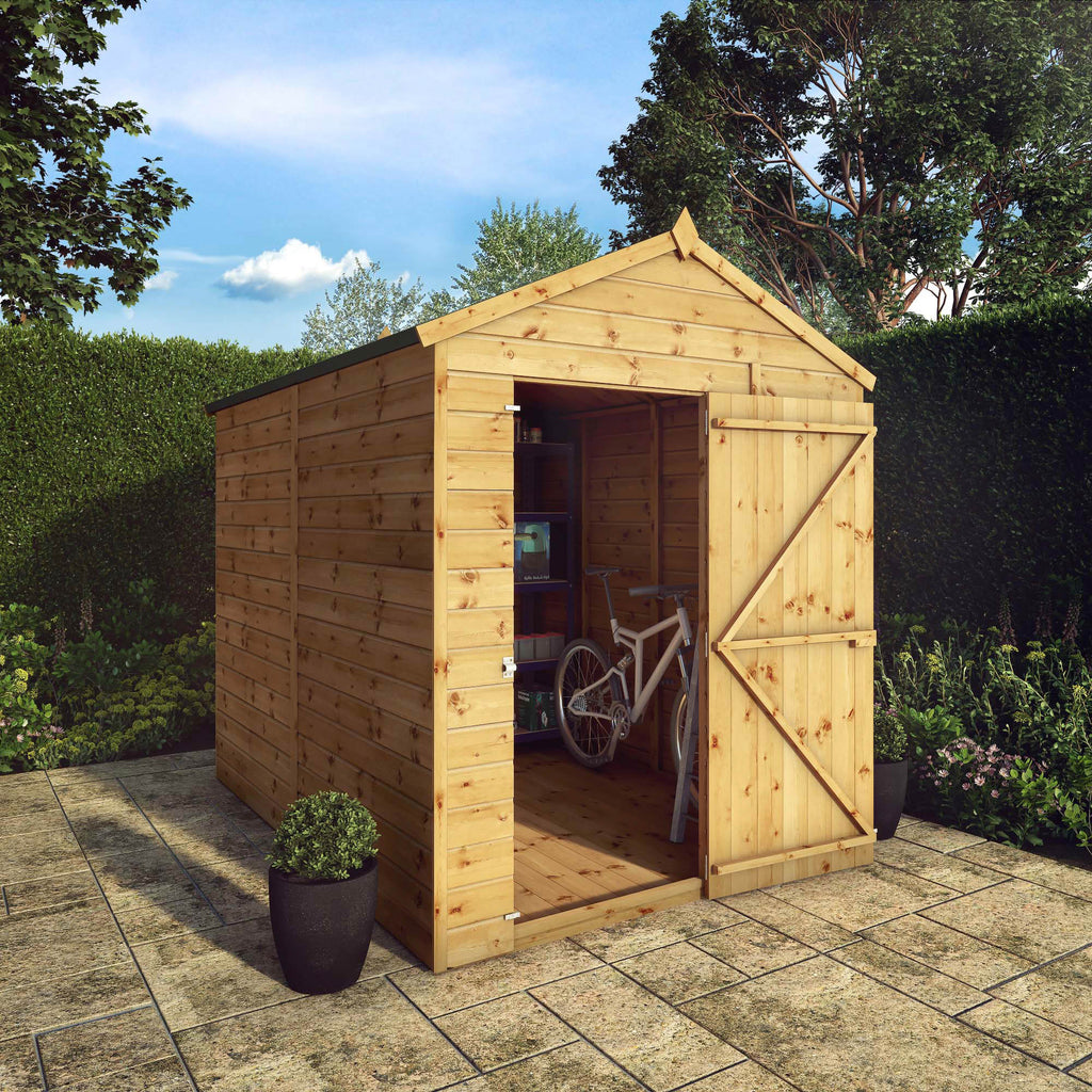8 x 6 Shiplap Apex Windowless Wooden Shed