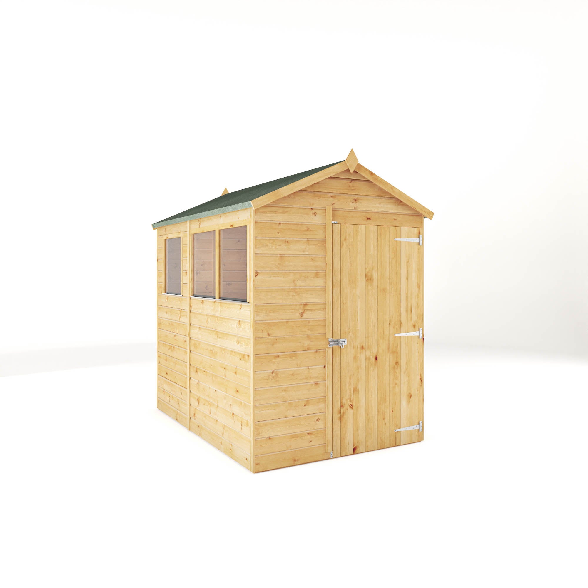Modular Shiplap Apex Single Door Wooden Shed