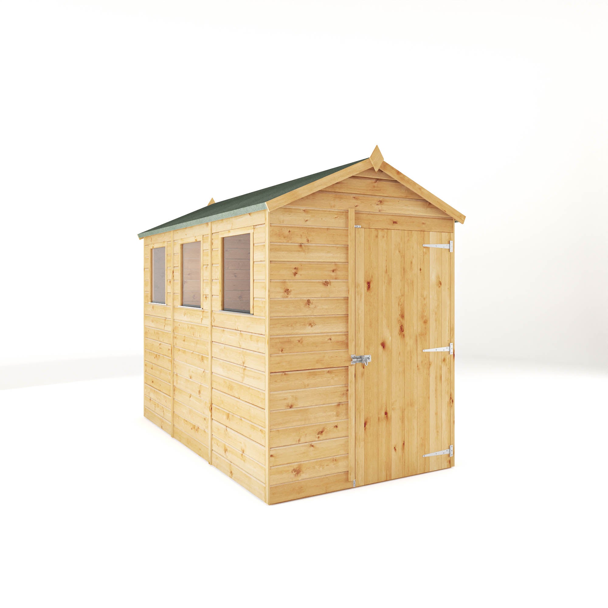 Modular Shiplap Apex Single Door Wooden Shed