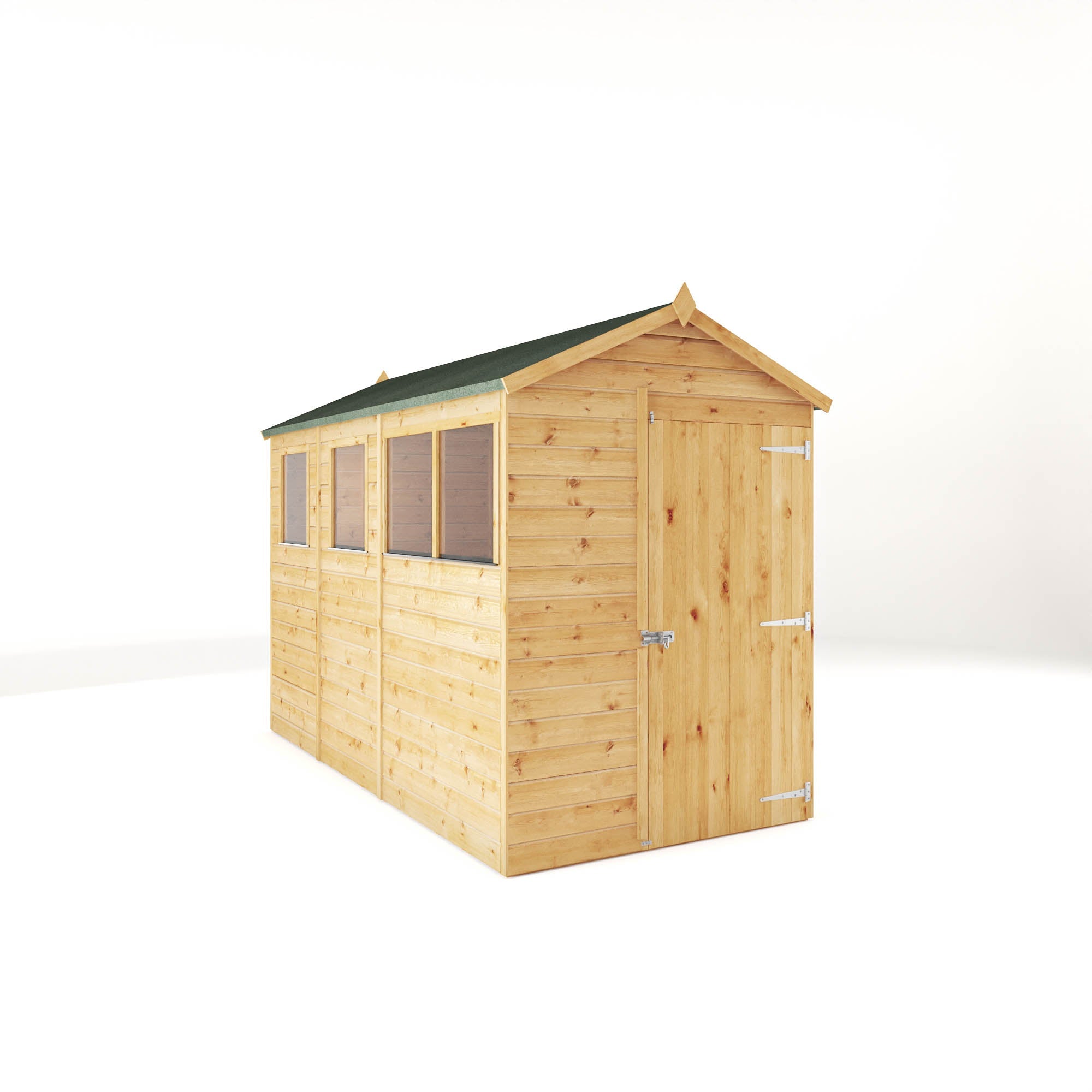 Modular Shiplap Apex Single Door Wooden Shed