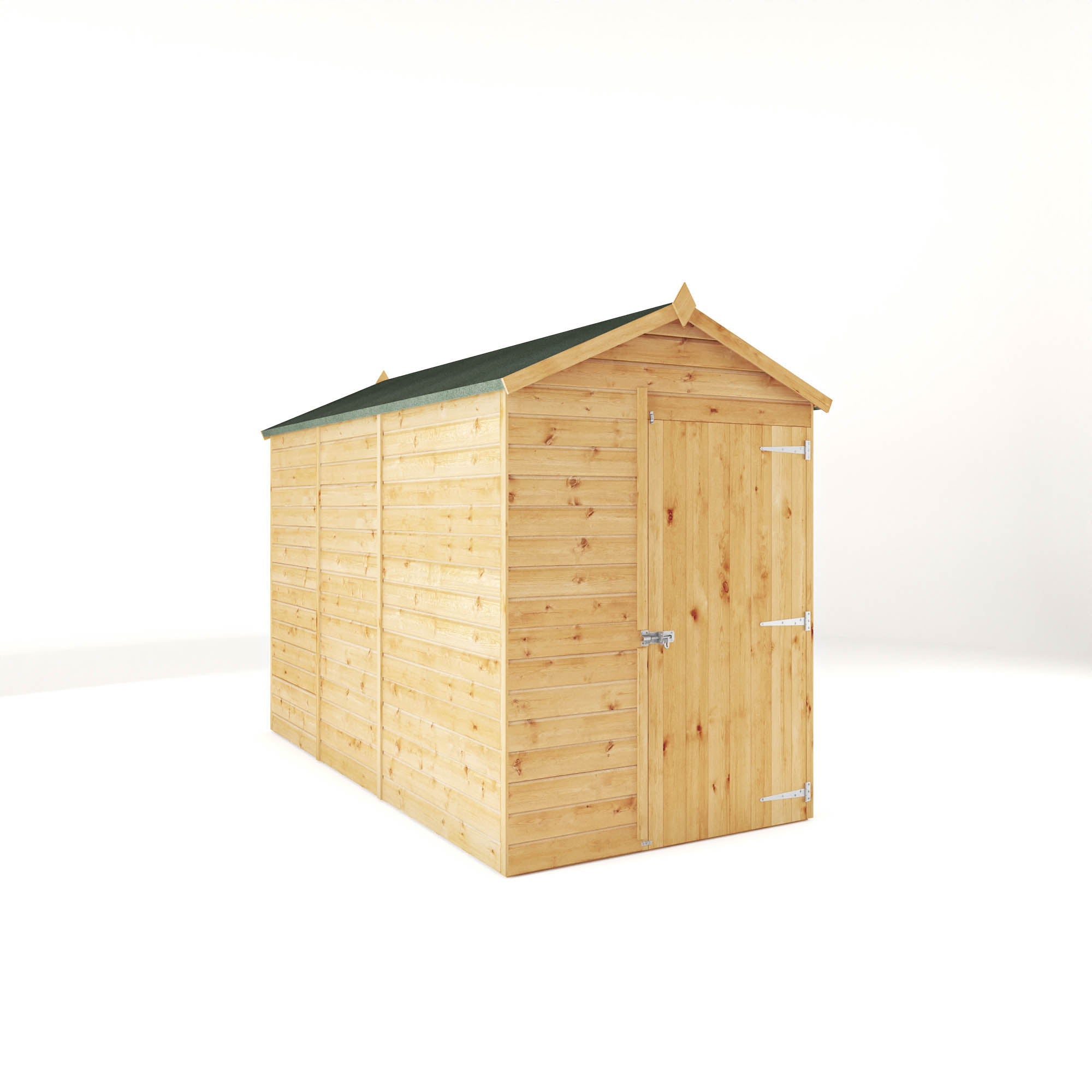 Modular Shiplap Apex Single Door Wooden Shed