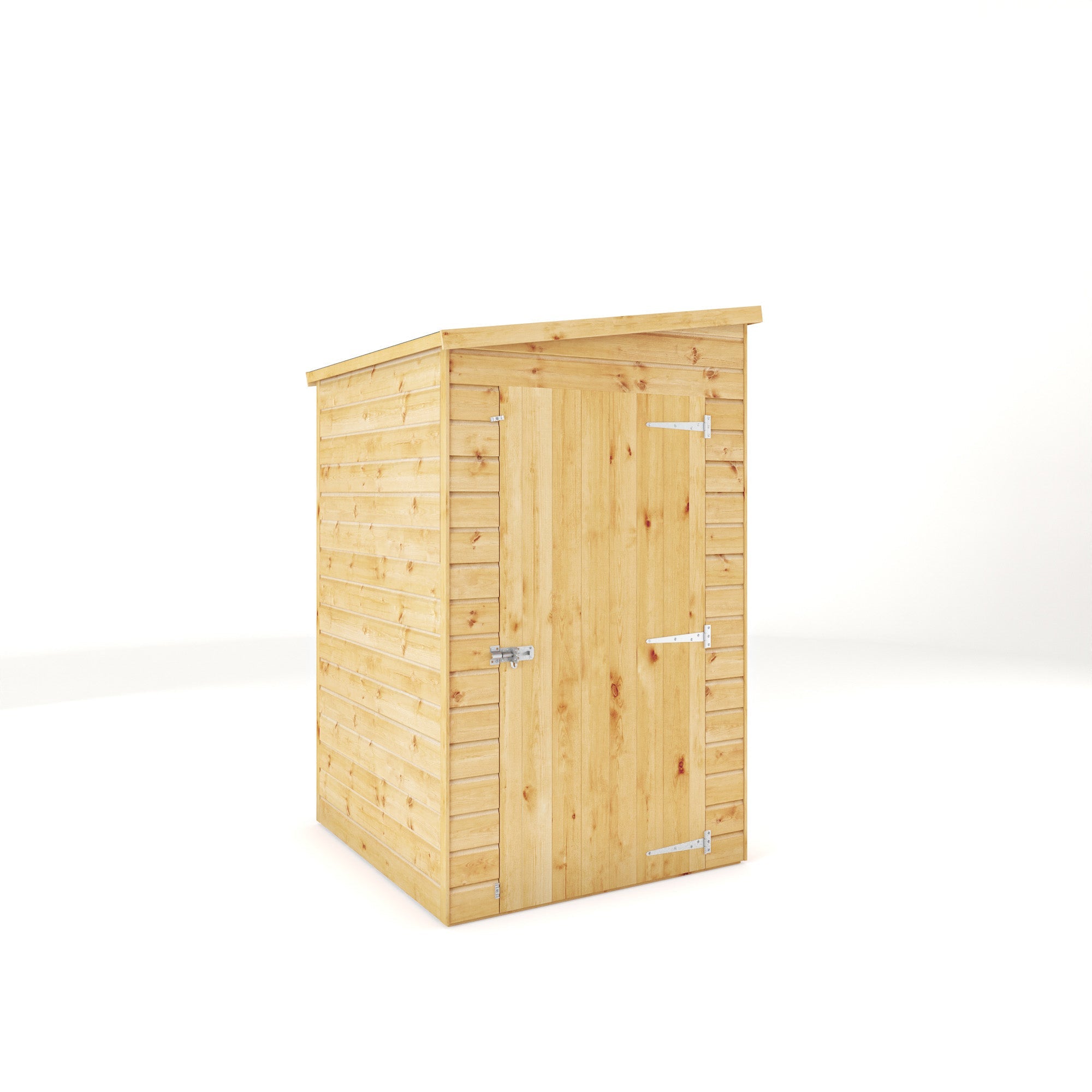 Modular Shiplap Pent Single Door Wooden Shed