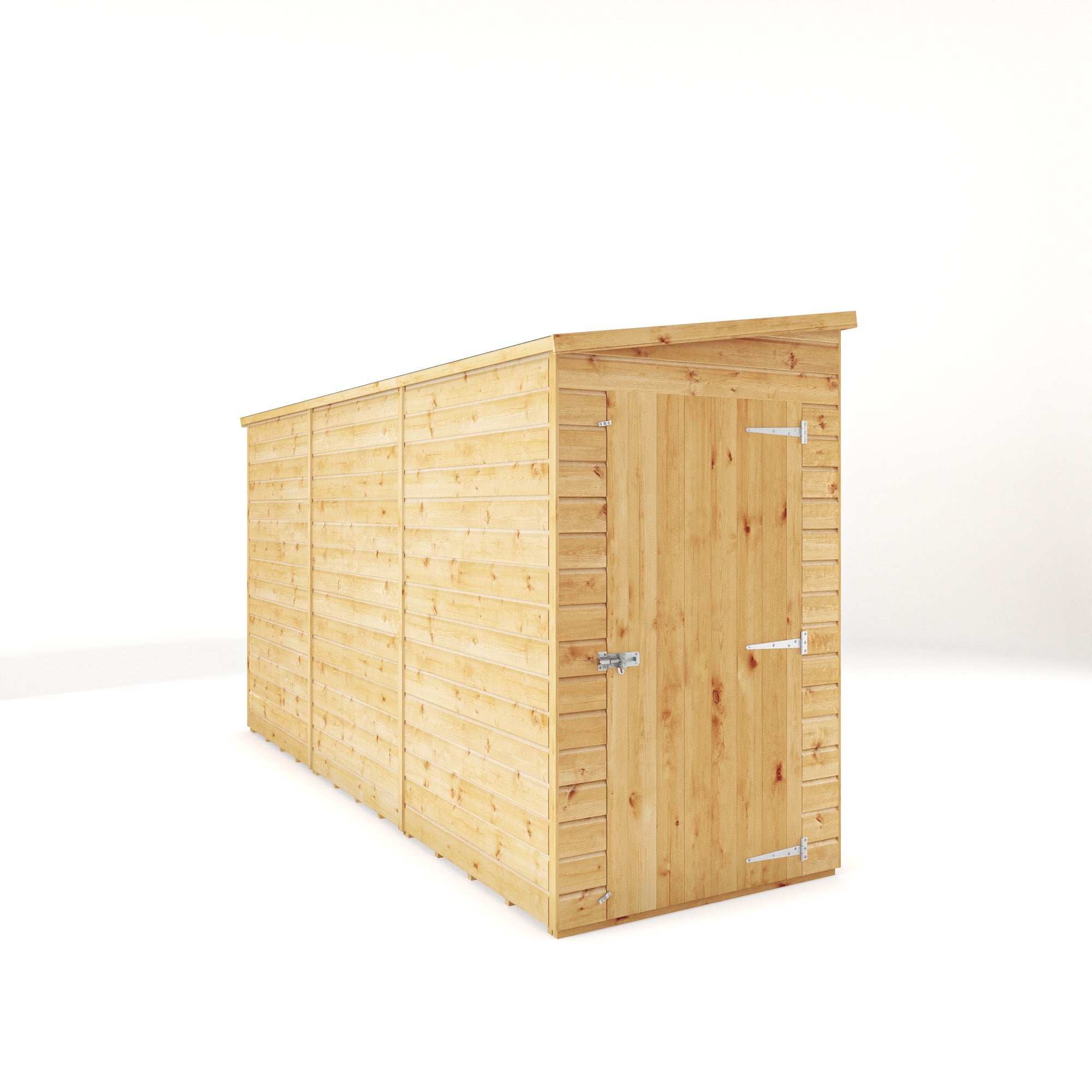 Modular Shiplap Pent Single Door Wooden Shed