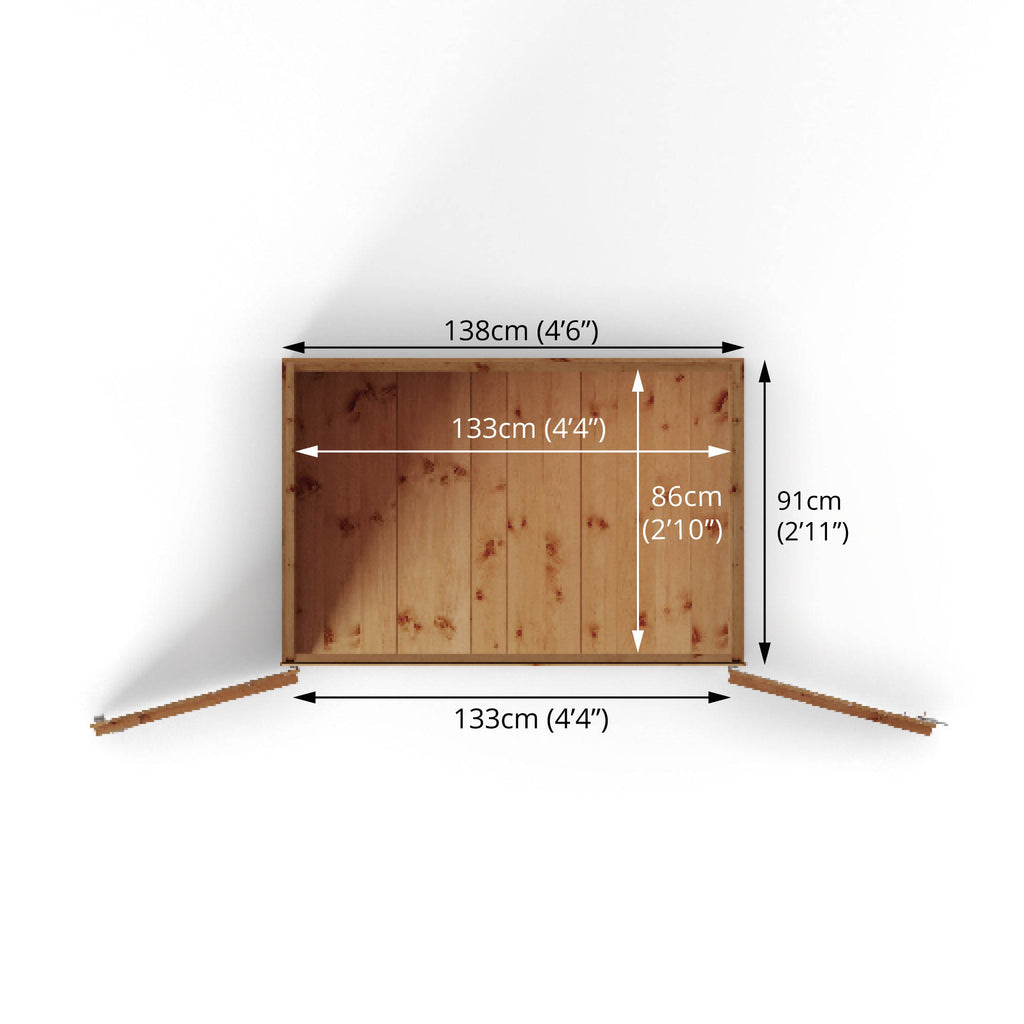 3 x 5 Tongue & Groove Pent Mower Store