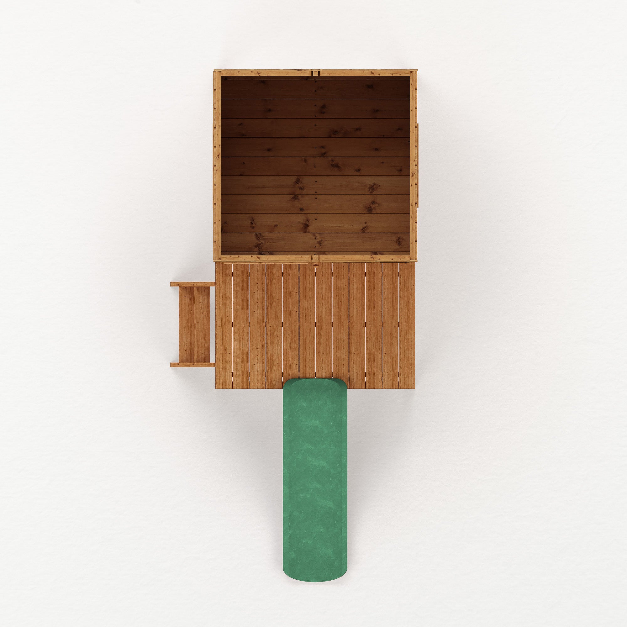 Snug Tower Wooden Playhouse with Slide