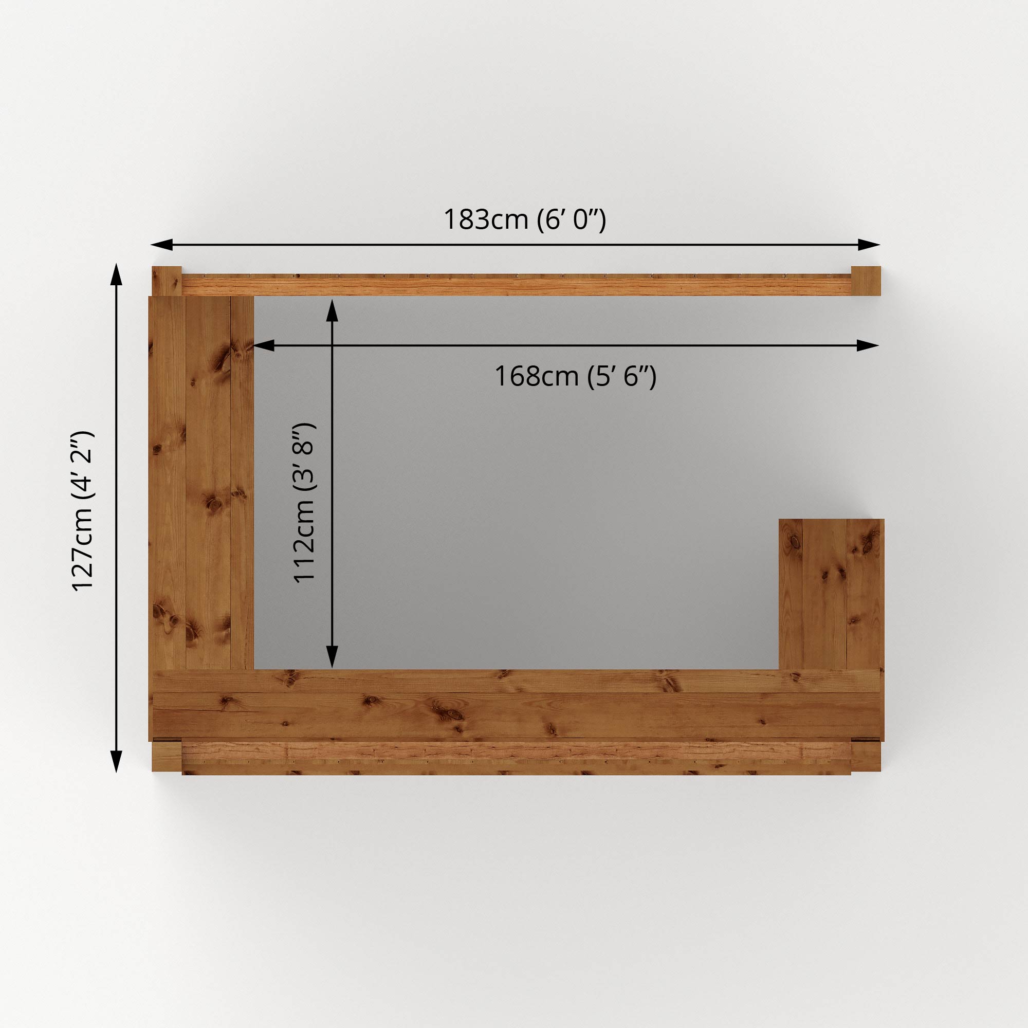 6' x 4' Pressure Treated Garden Bar