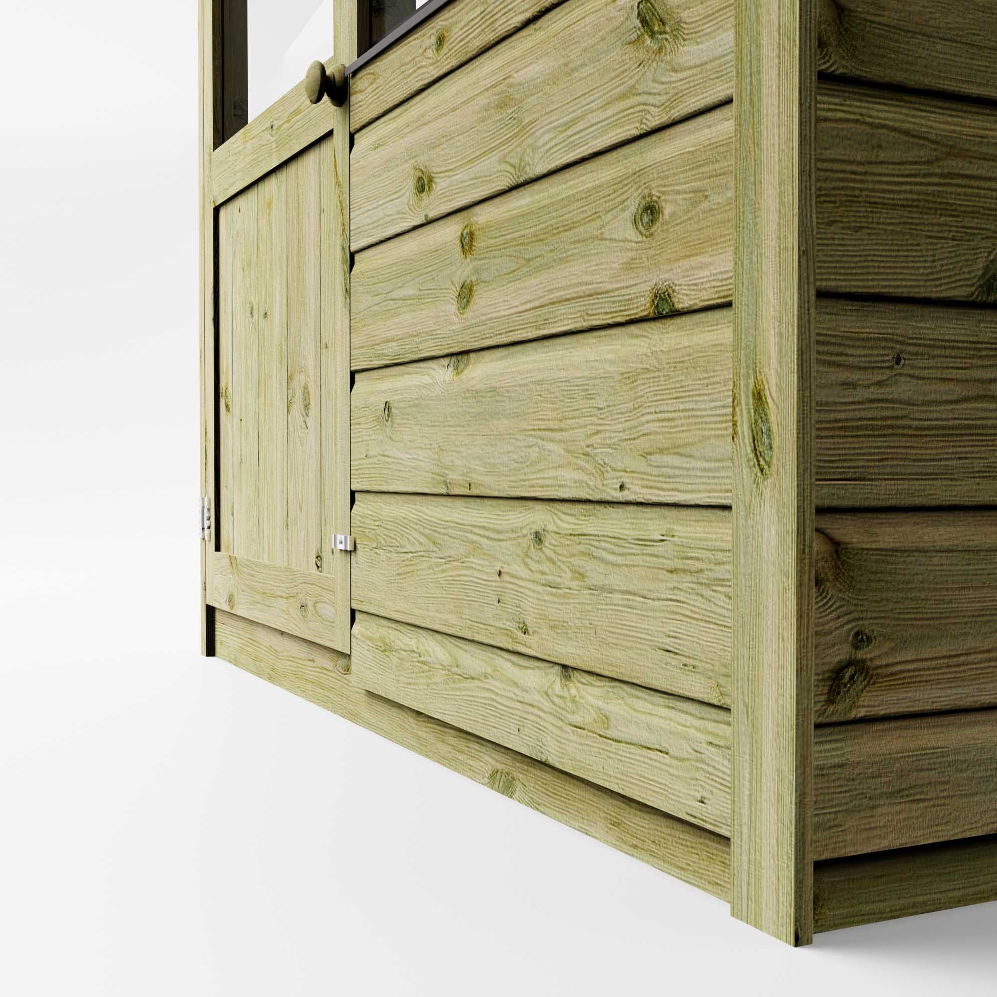 8 x 4 Evesham Lean-to Pent Wooden Greenhouse