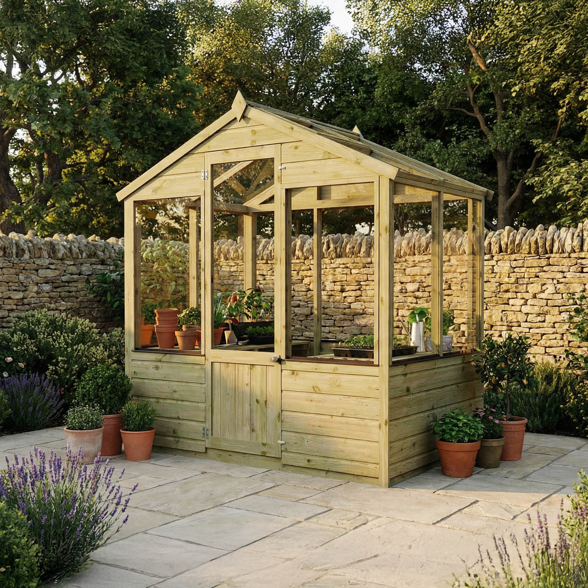 Evesham Wooden Greenhouse