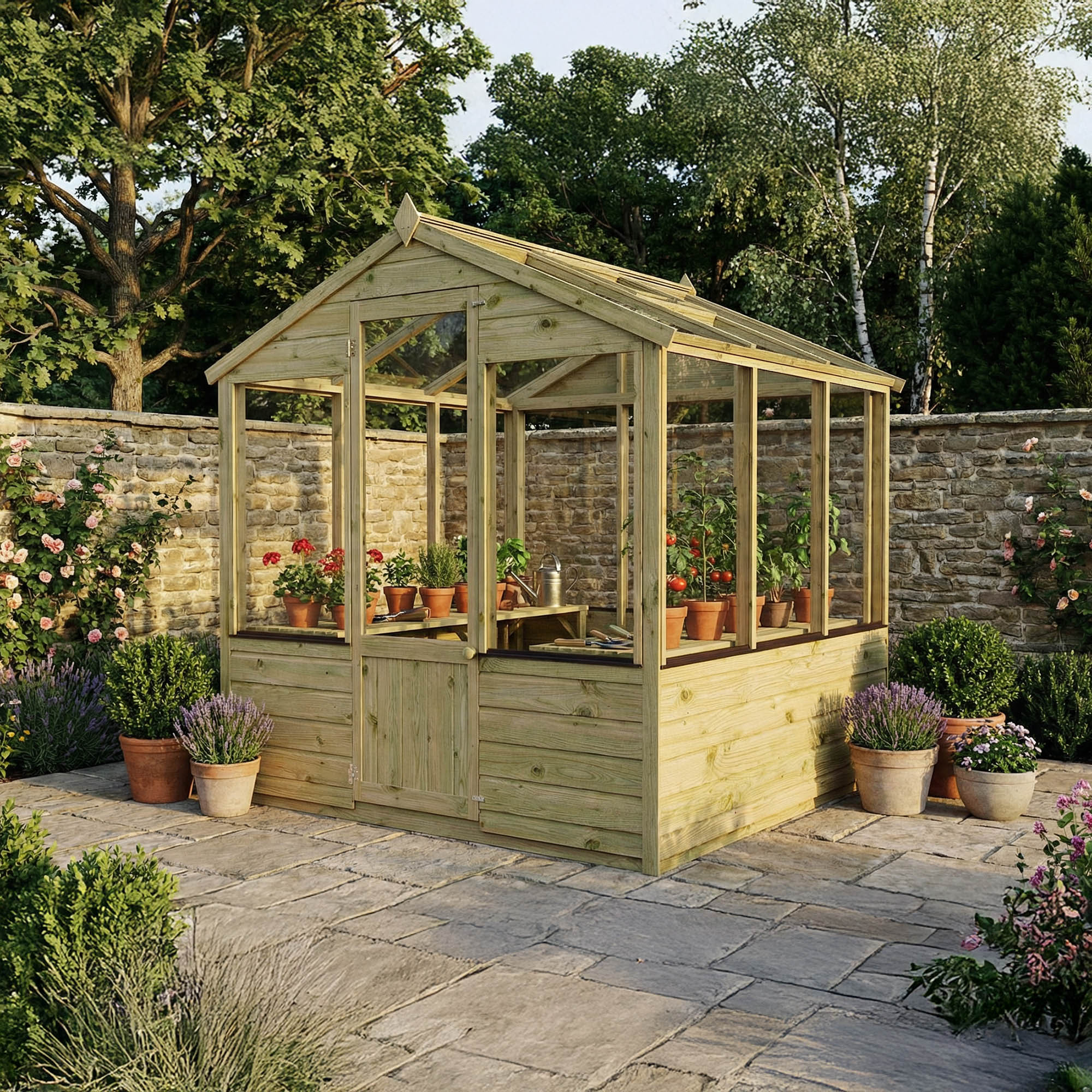Evesham Wooden Greenhouse