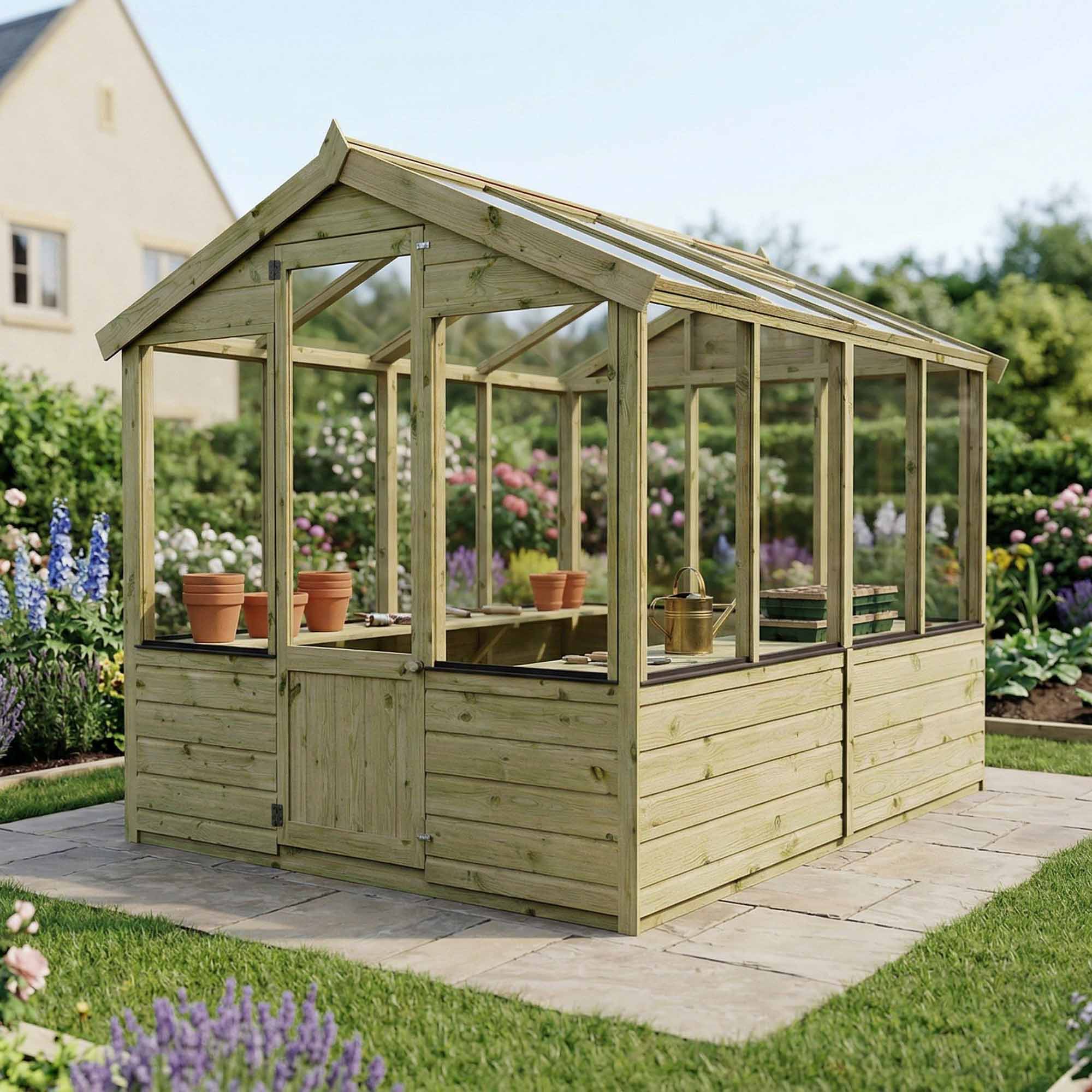 Evesham Wooden Greenhouse