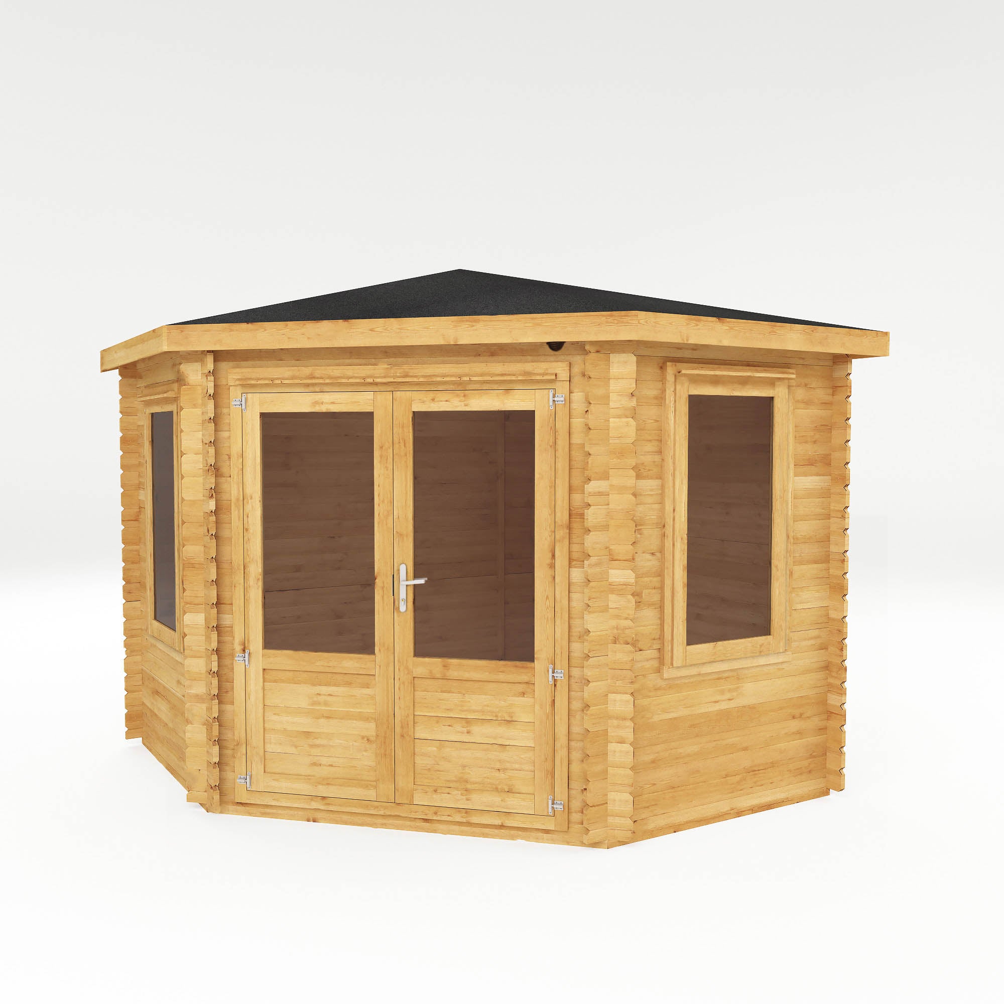 3m x 3m Corner Log Cabin