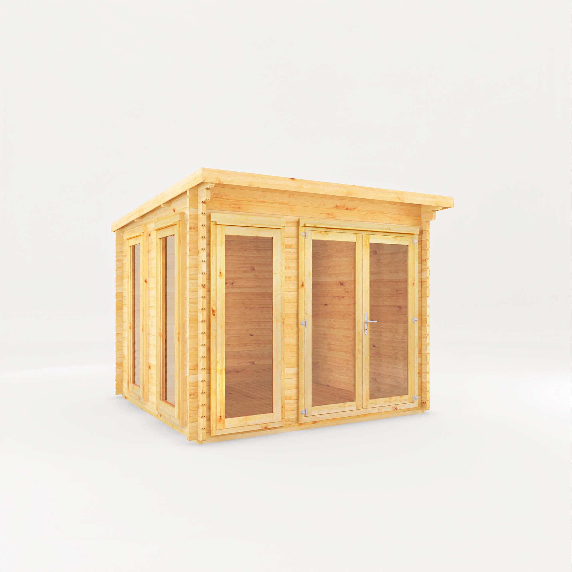 3m x 3m Studio Pent Log Cabin