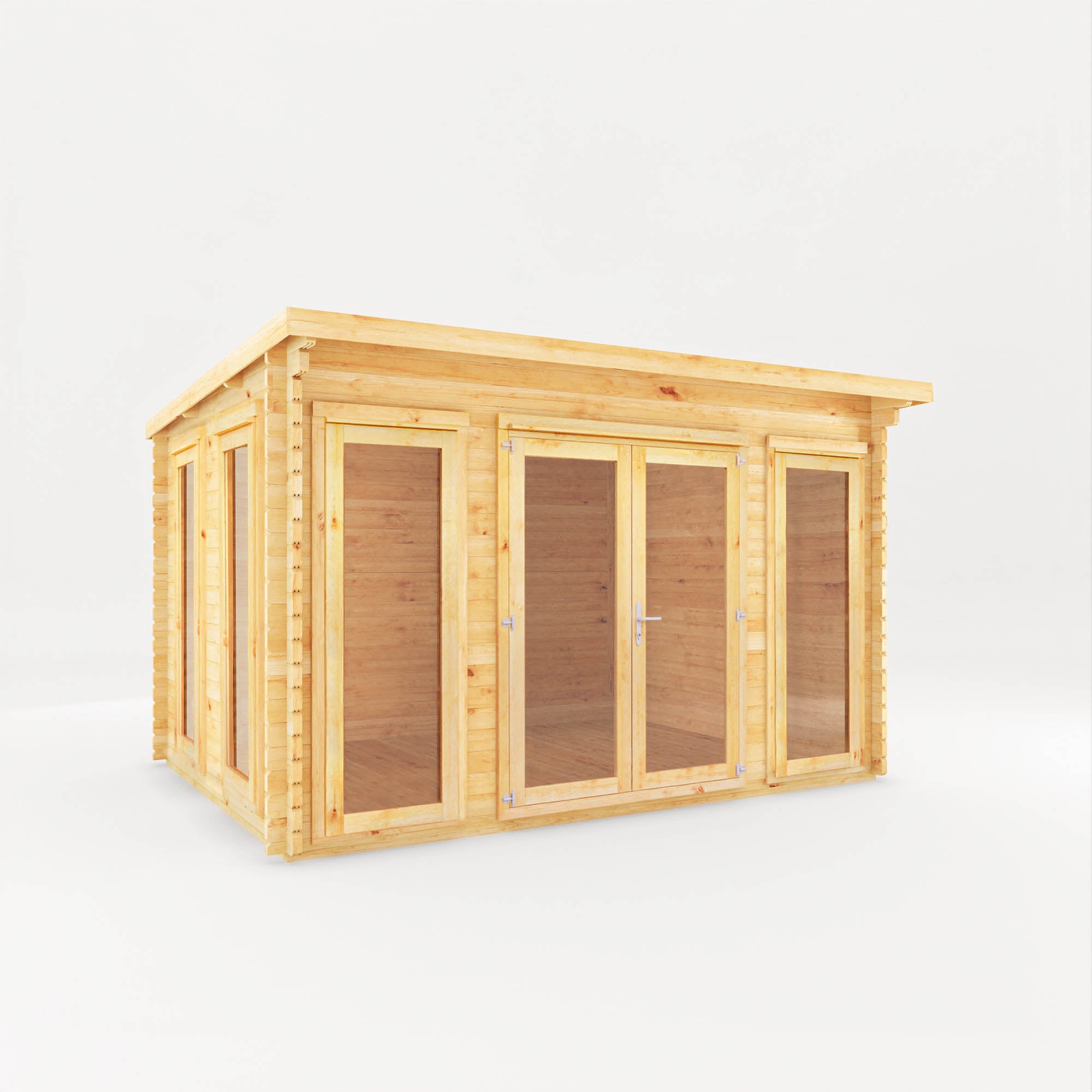 4m x 3m Studio Pent Log Cabin
