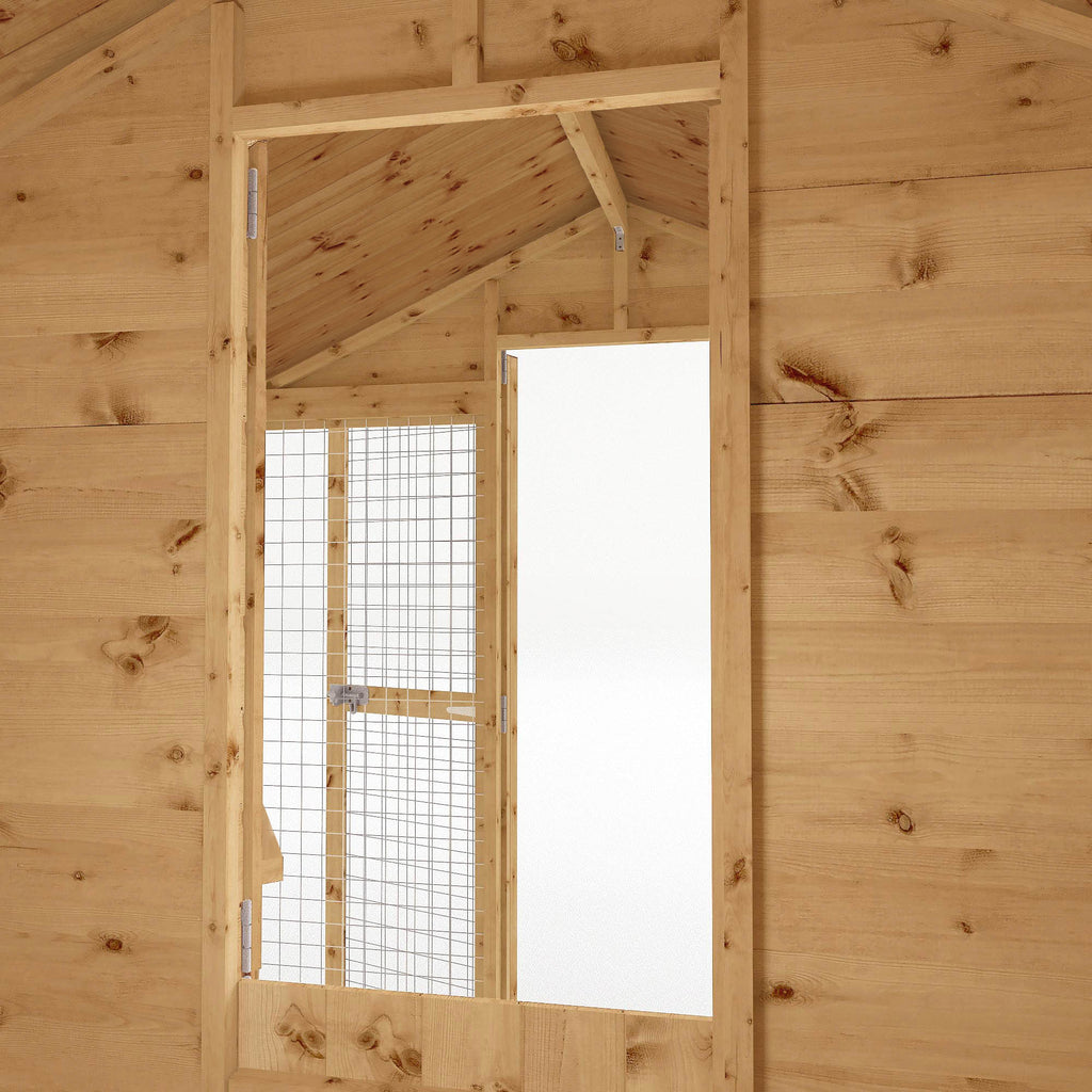 8 x 6  Shiplap Apex Dog Kennel & Run