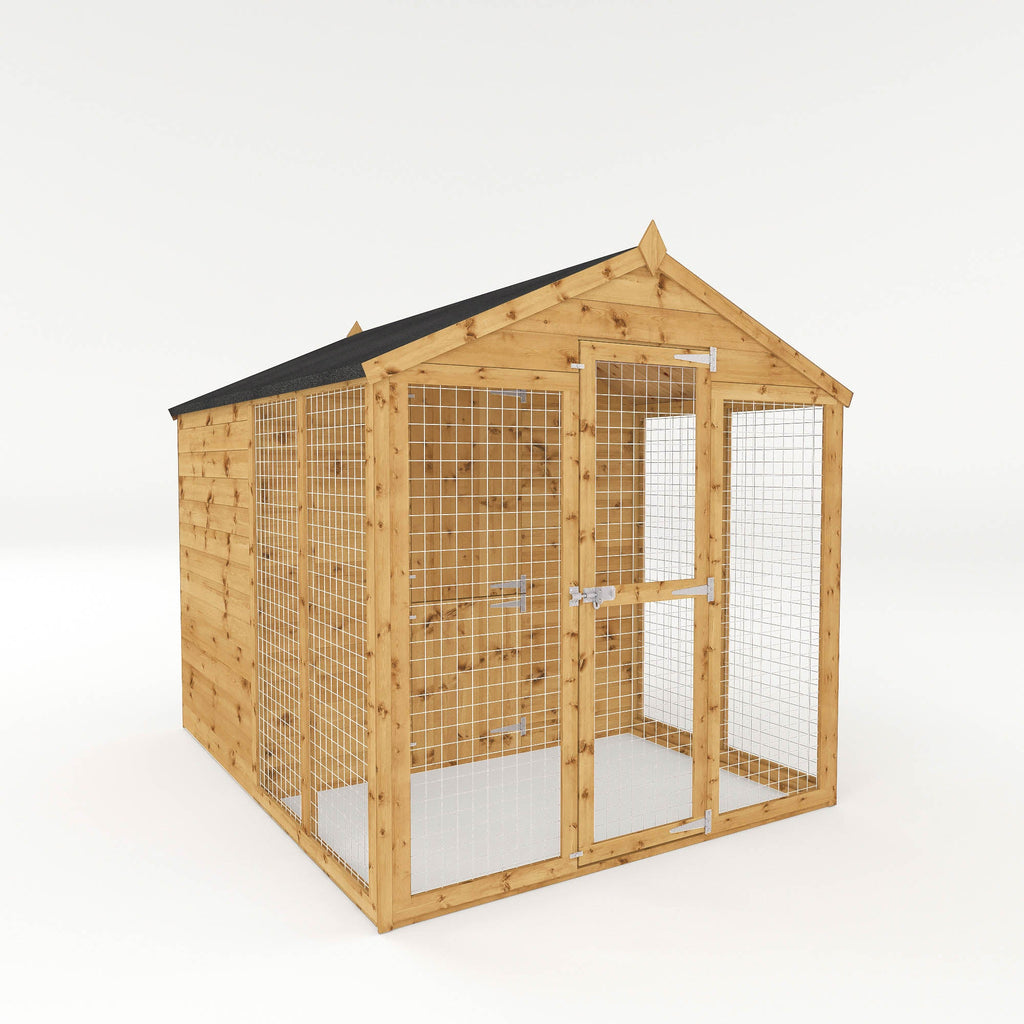 Shiplap Apex Dog Kennel & Run