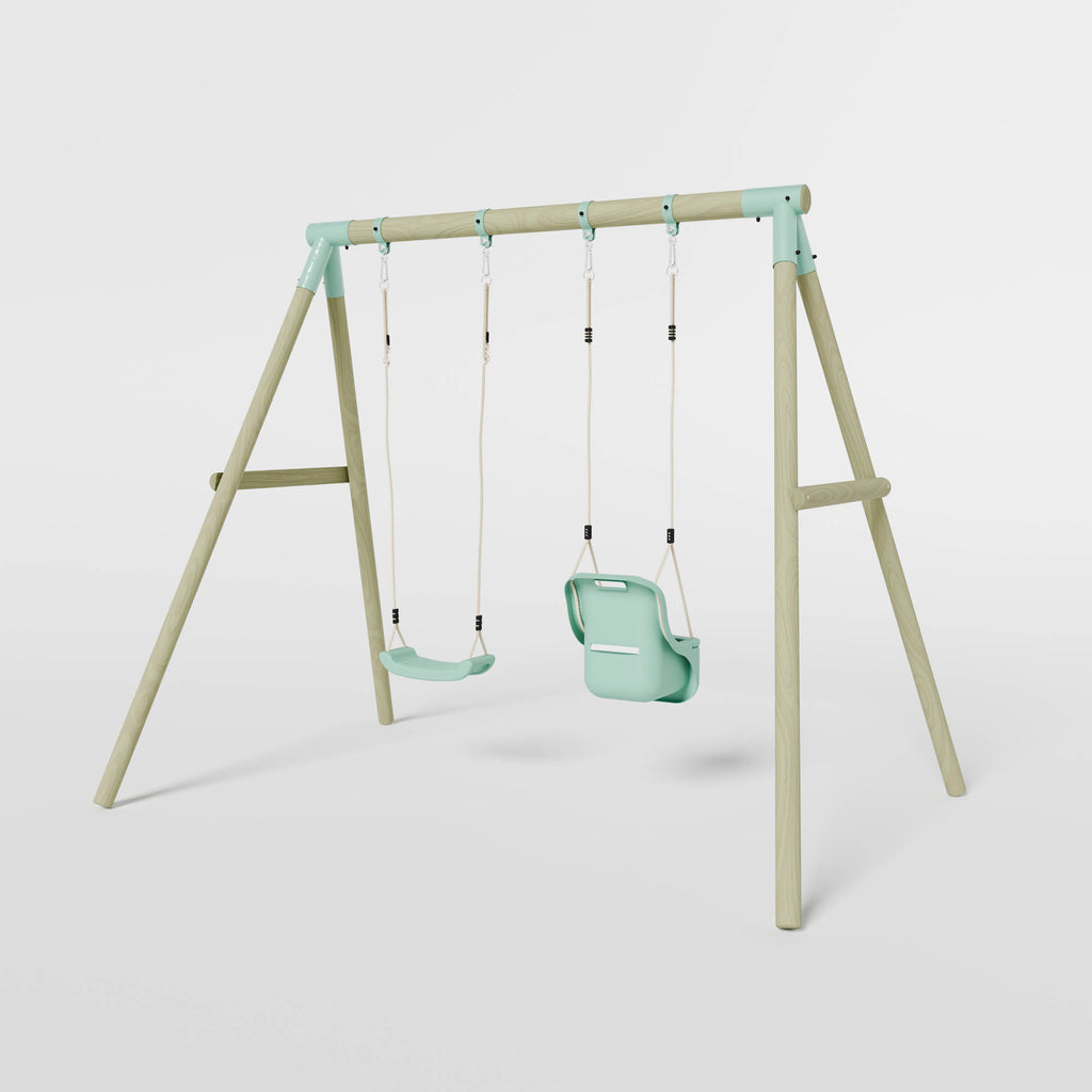 Double Swing with Single Baby Seat