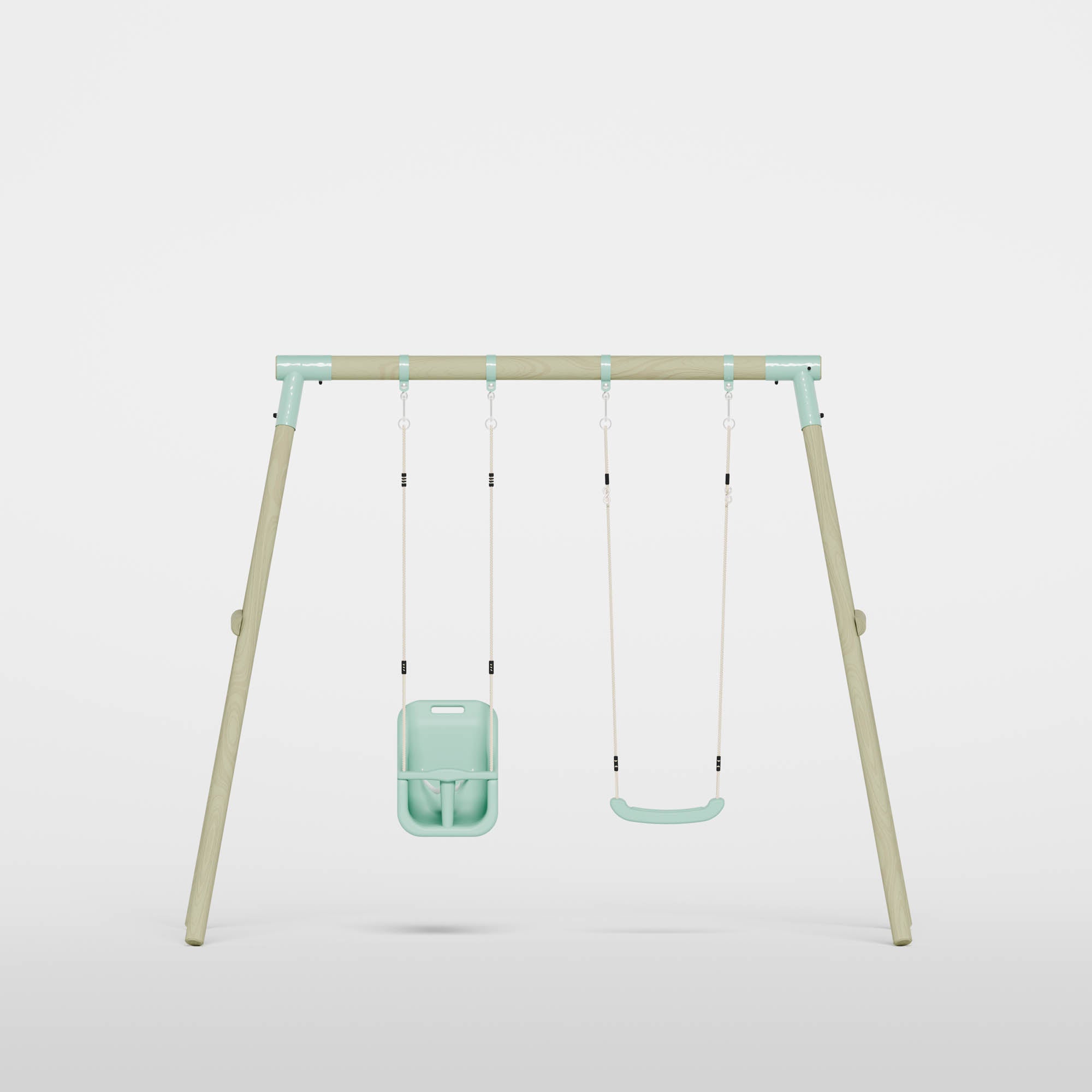 Double Swing with Single Baby Seat