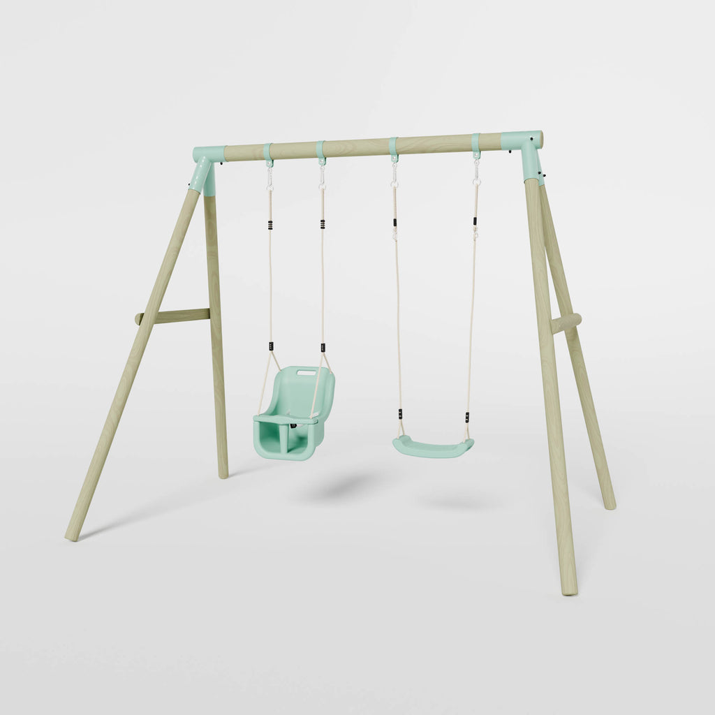 Double Swing with Single Baby Seat