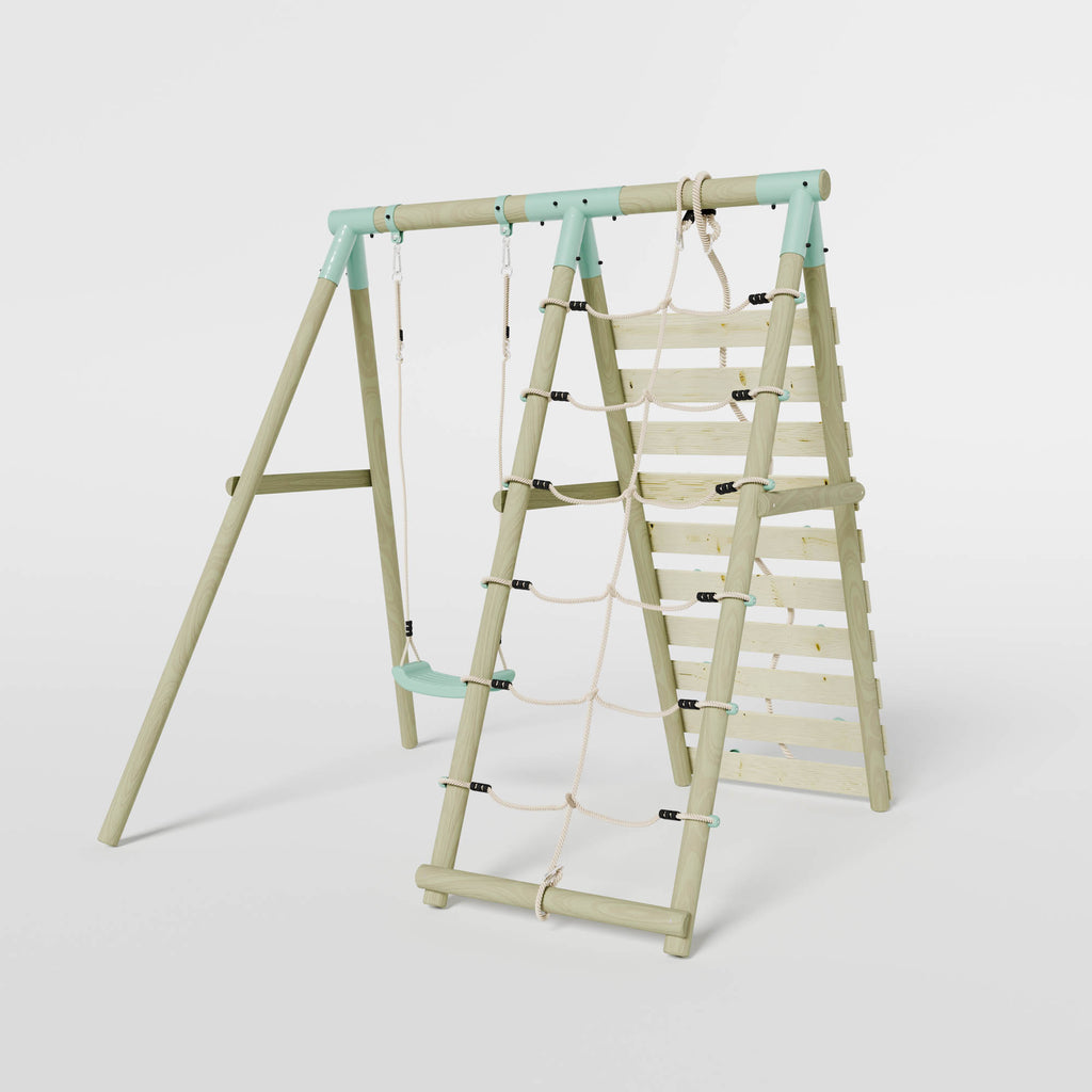 Single Swing with Climbing Wall