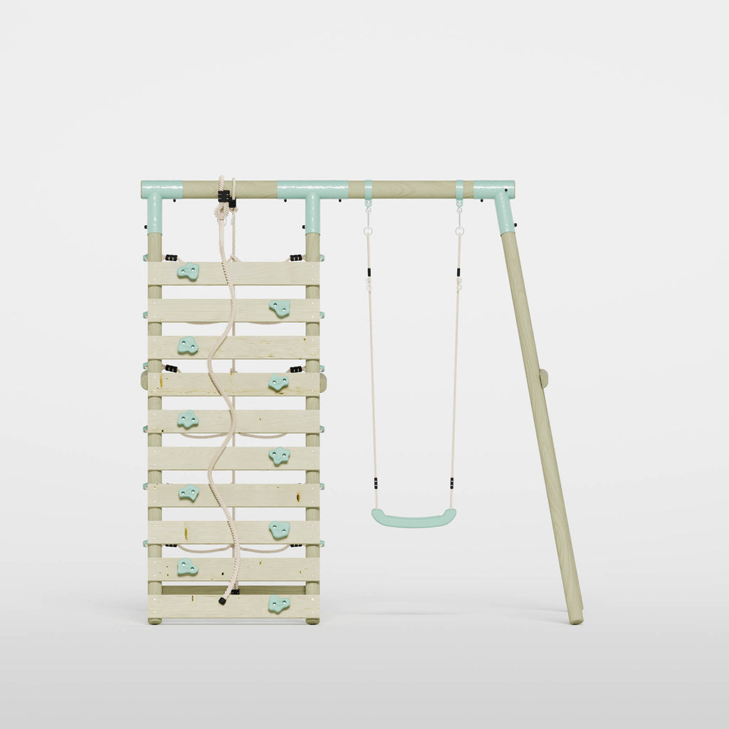 Single Swing with Climbing Wall