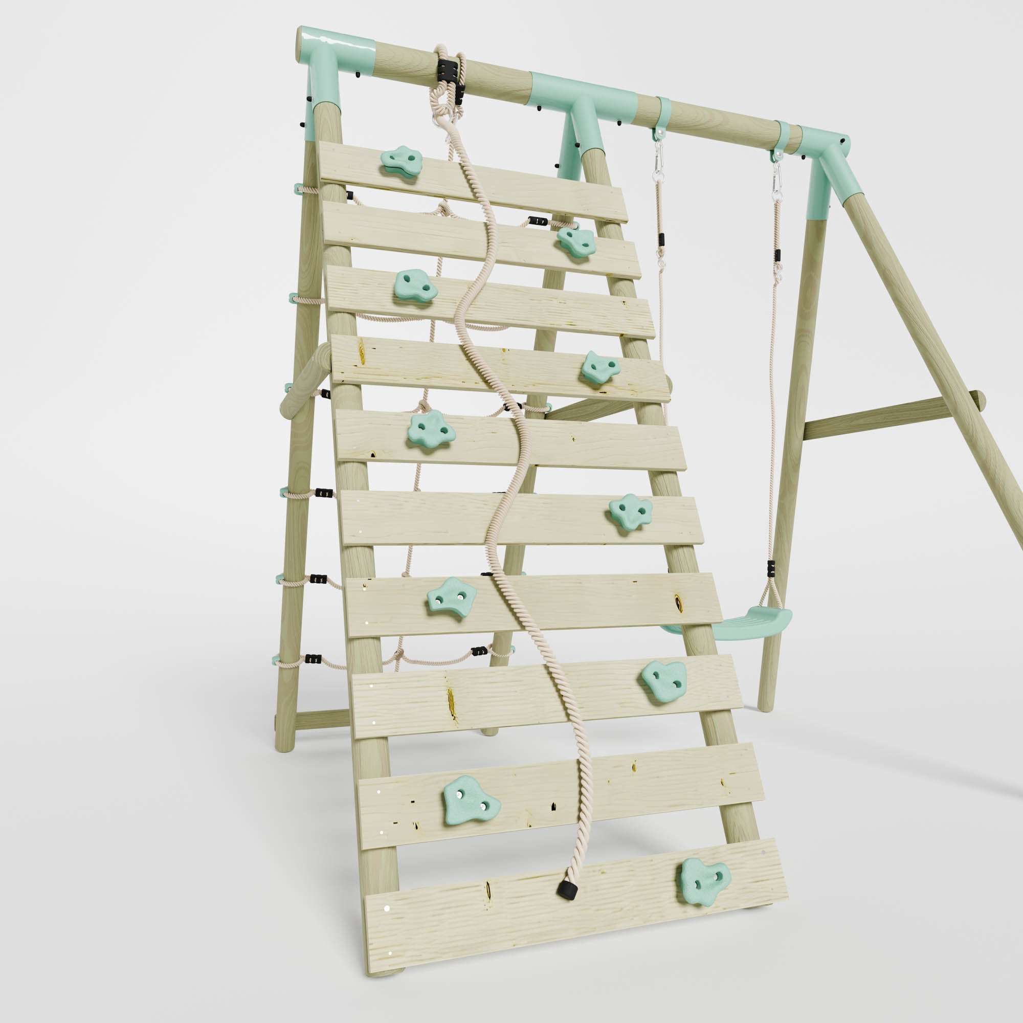 Single Swing with Climbing Wall