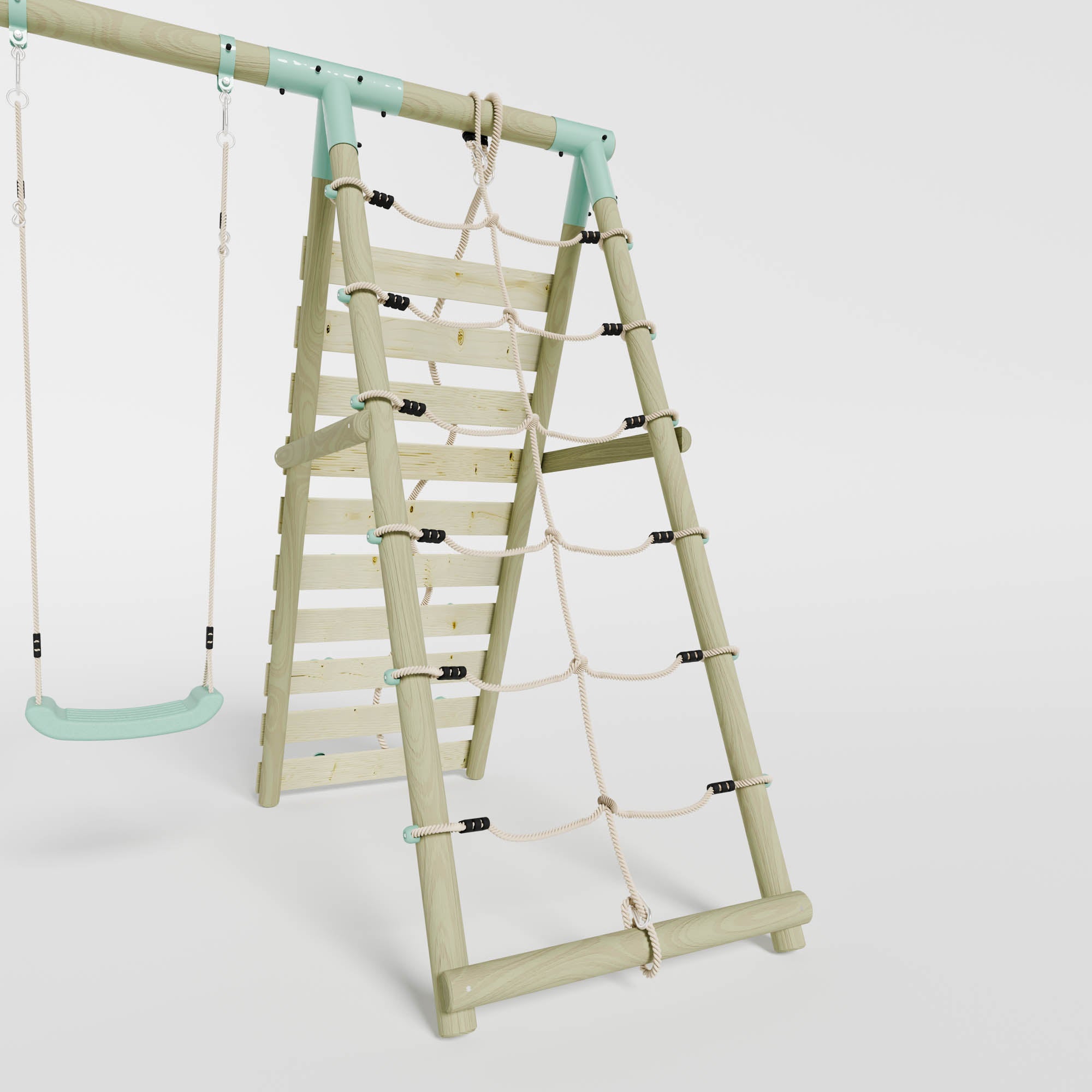 Single Swing with Climbing Wall