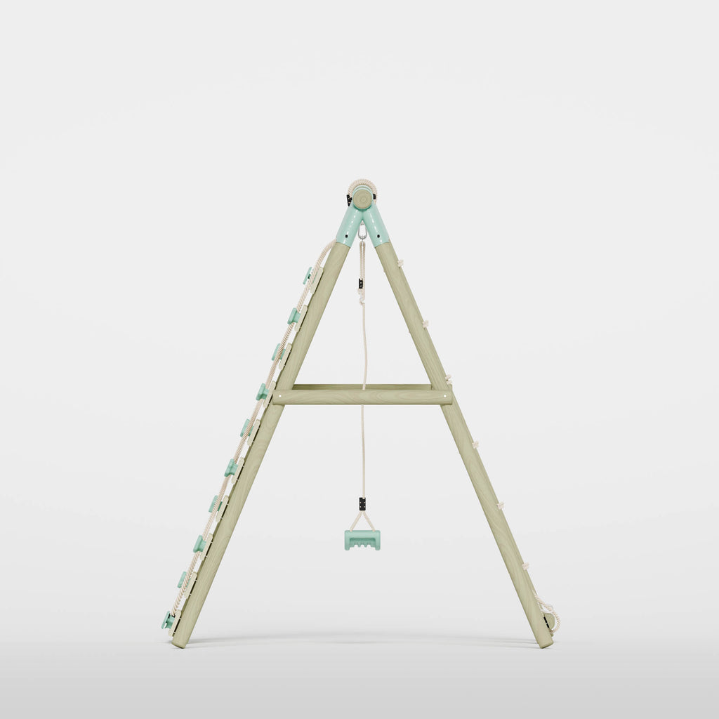 Single Swing with Climbing Wall