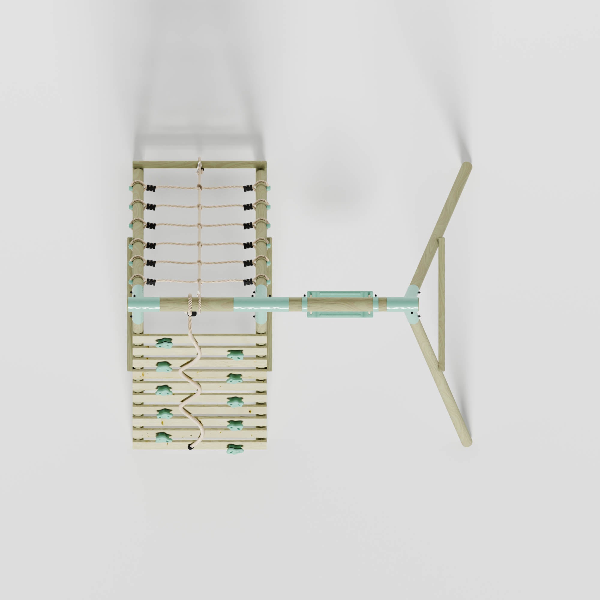 Single Swing with Climbing Wall