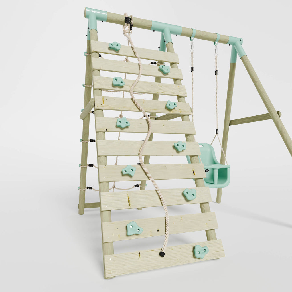 Single Baby Seat Swing with Climbing Wall