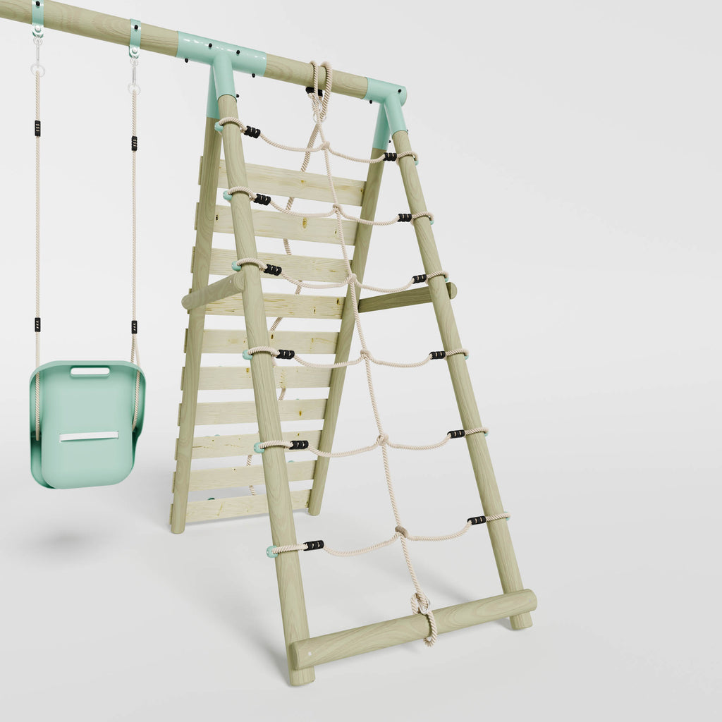 Single Baby Seat Swing with Climbing Wall