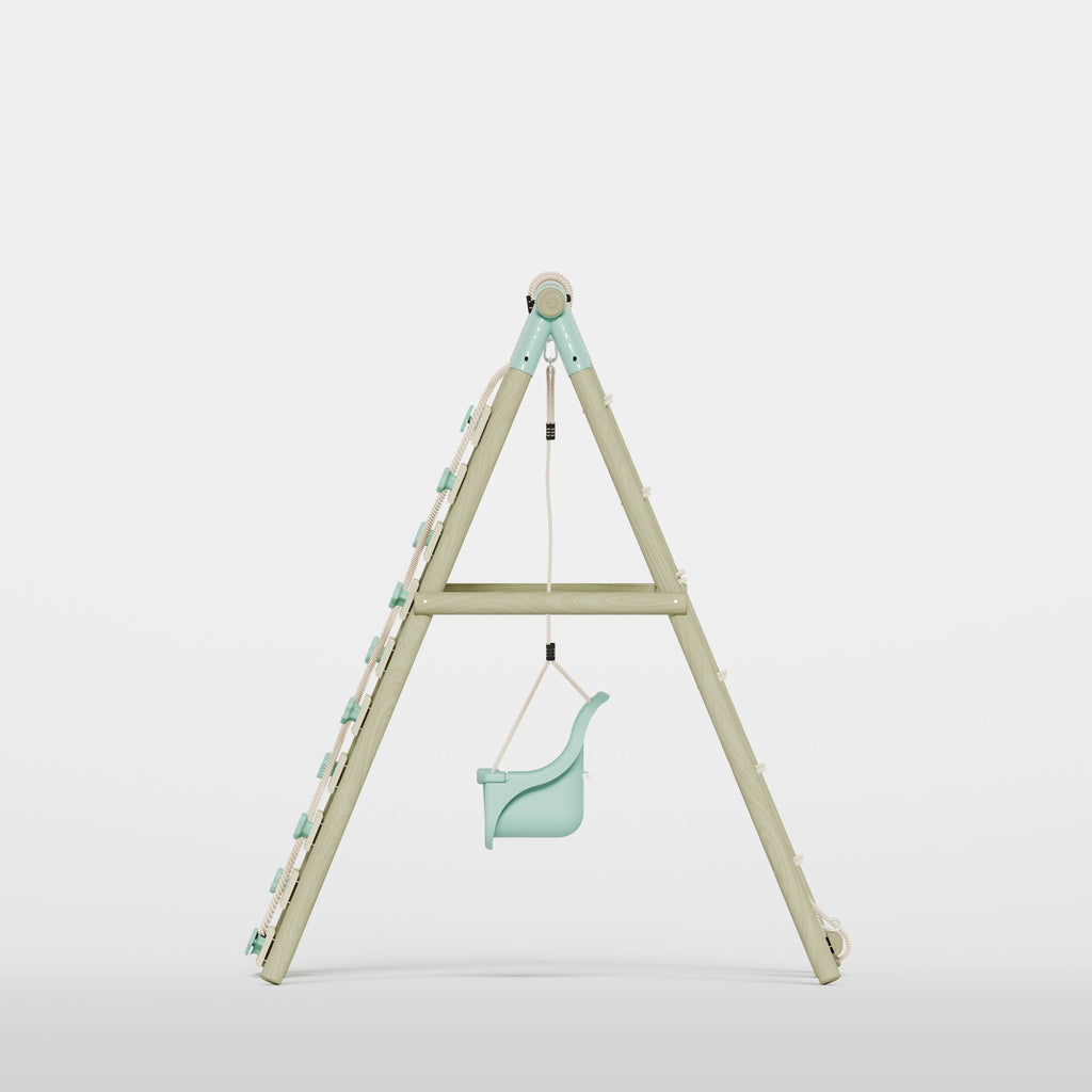 Single Baby Seat Swing with Climbing Wall