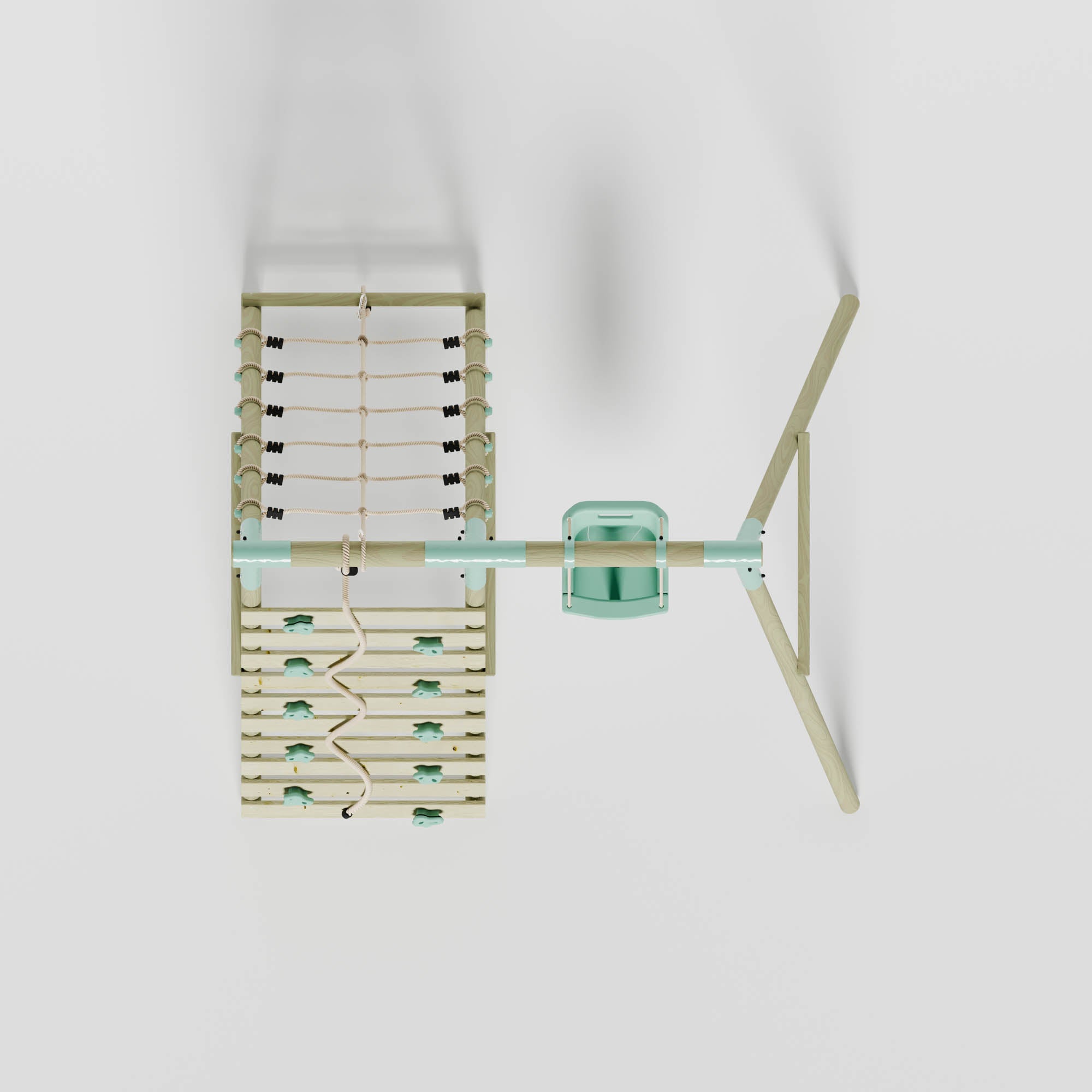 Single Baby Seat Swing with Climbing Wall