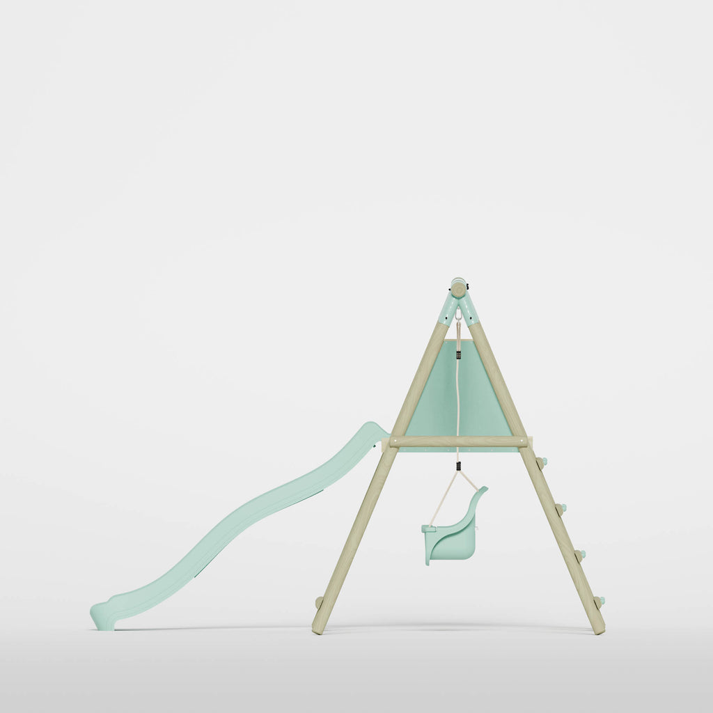 Single Baby Seat Swing with Slide