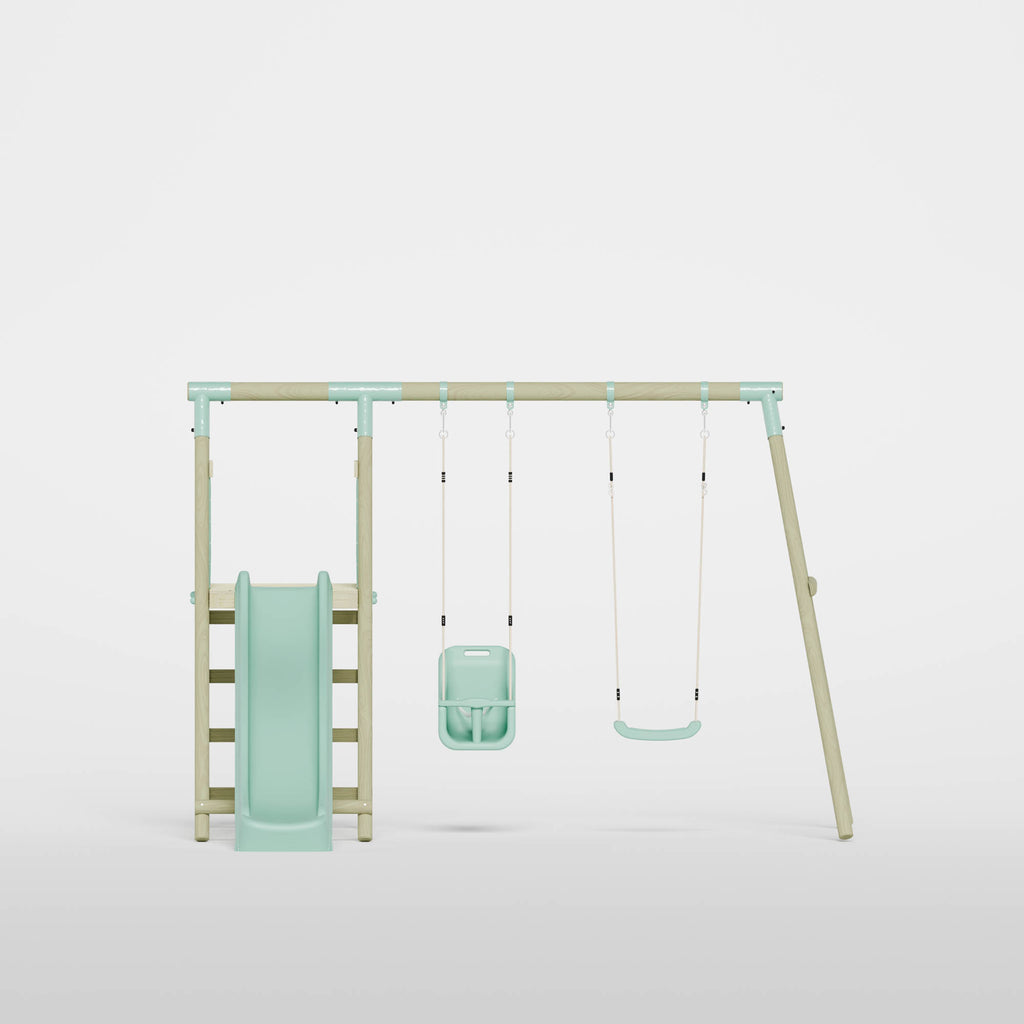 Double Swing with Baby Seat & Slide