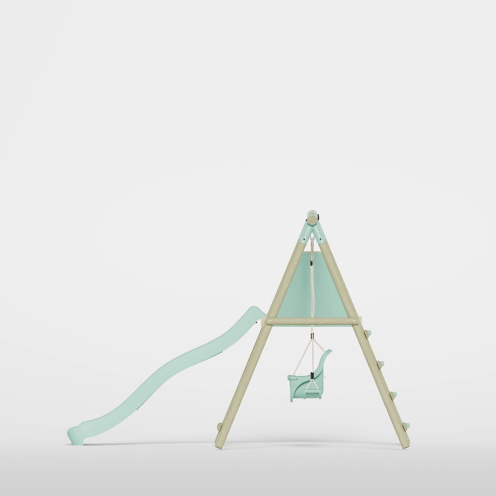 Double Swing with Baby Seat & Slide