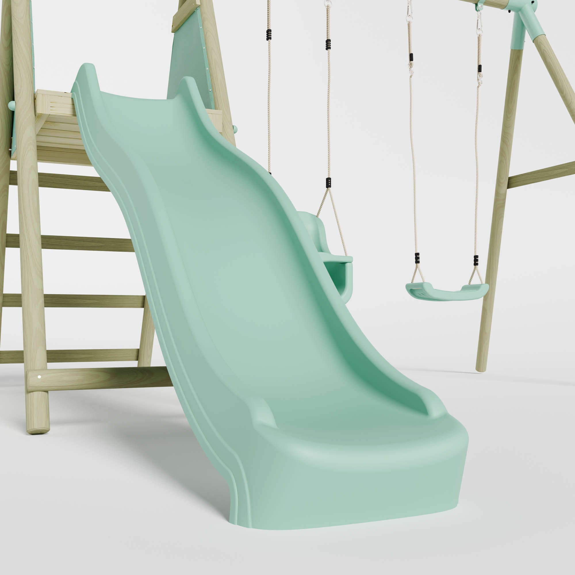 Double Swing with Baby Seat & Slide