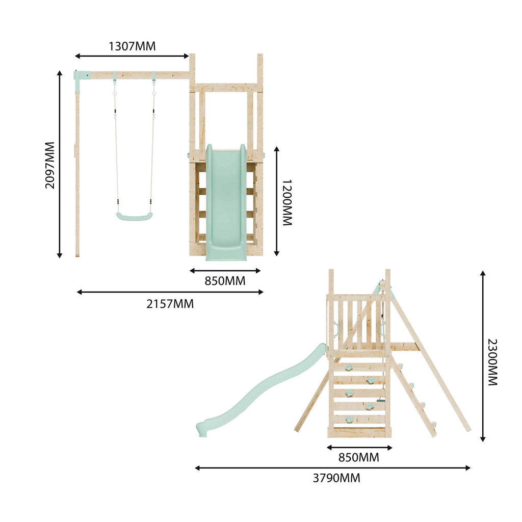 Climbing Frame with Slide & Swing