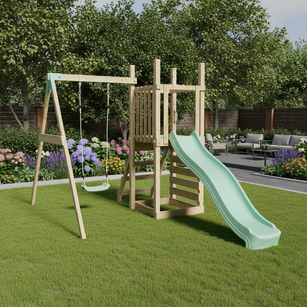 Climbing Frame with Slide & Swing