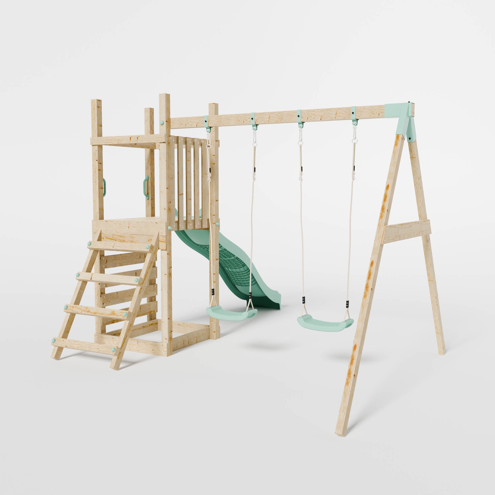 Climbing Frame with Slide & Double Swing