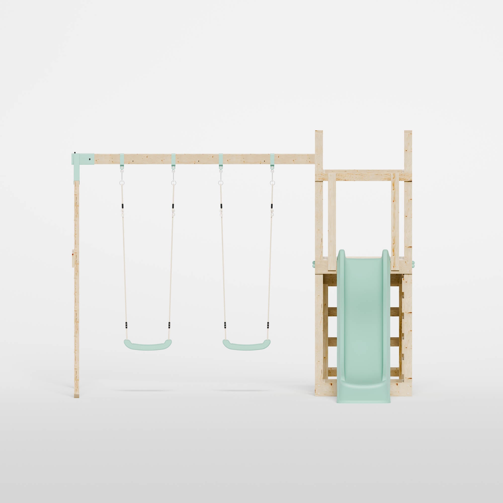Climbing Frame with Slide & Double Swing