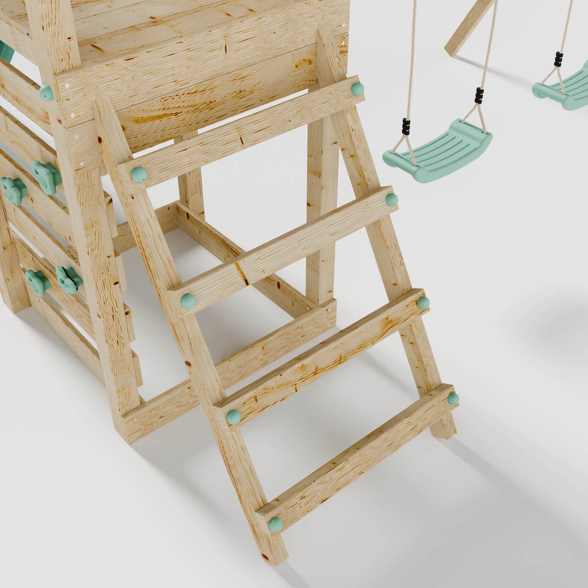 Climbing Frame with Slide & Double Swing