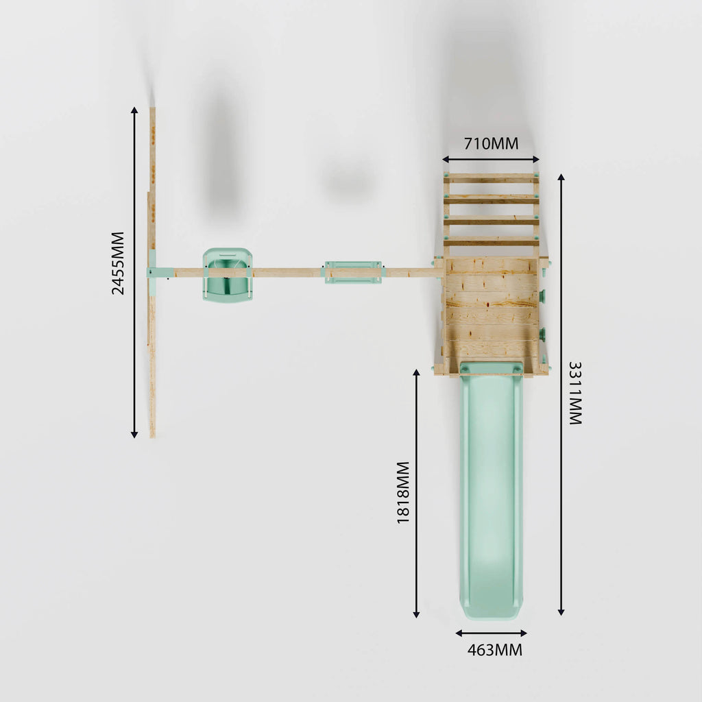 Climbing Frame with Slide, Swing & Baby Swing