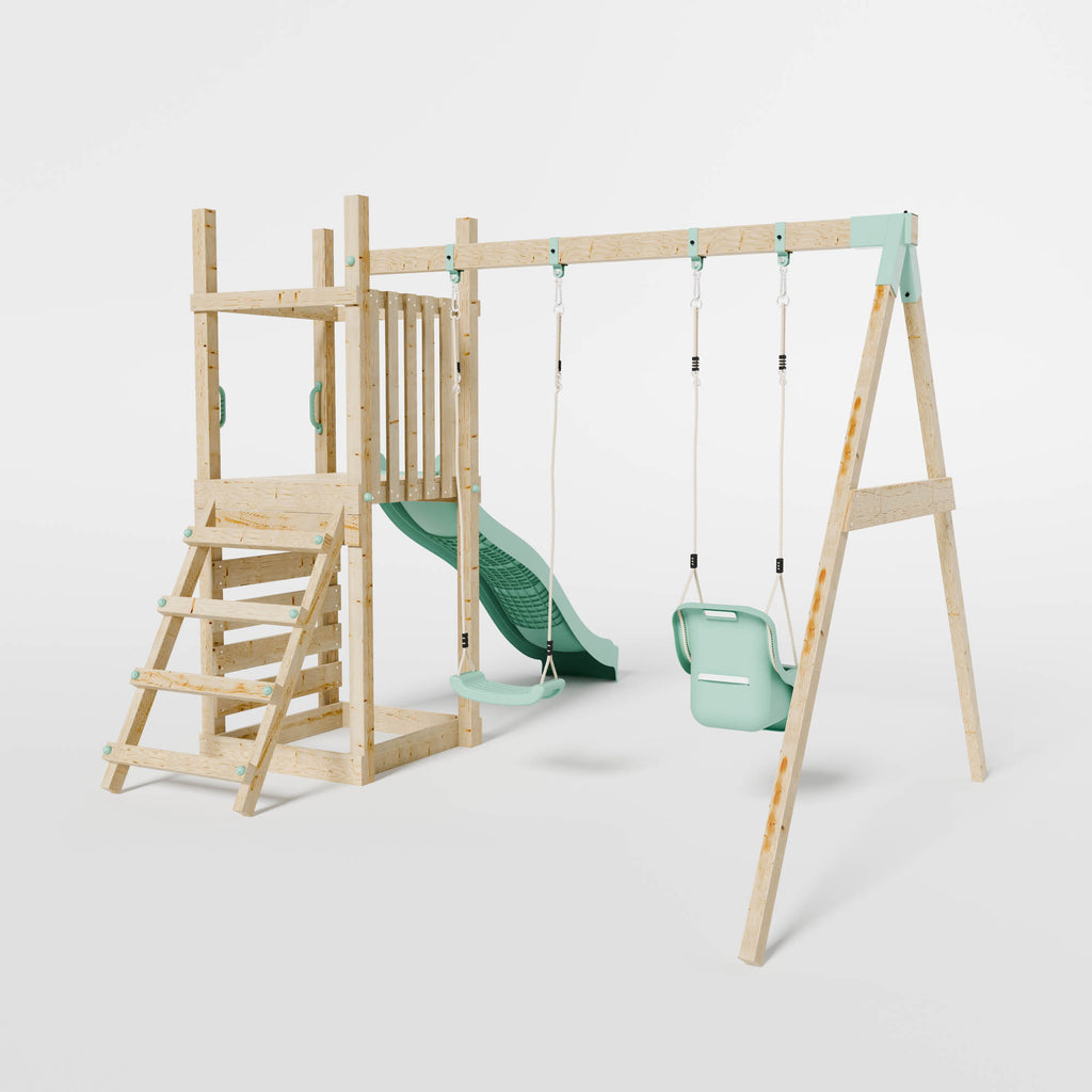 Climbing Frame with Slide, Swing & Baby Swing