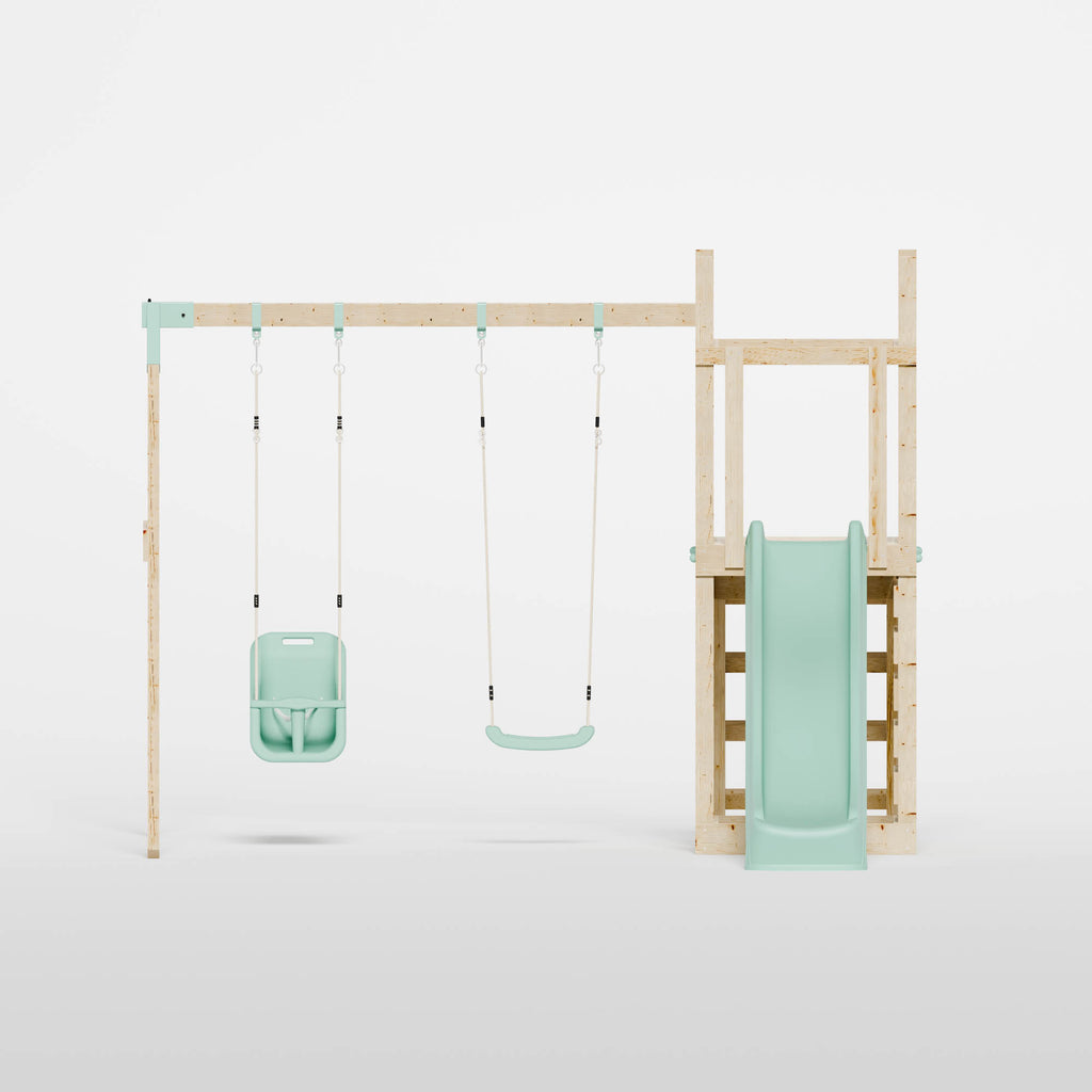 Climbing Frame with Slide, Swing & Baby Swing