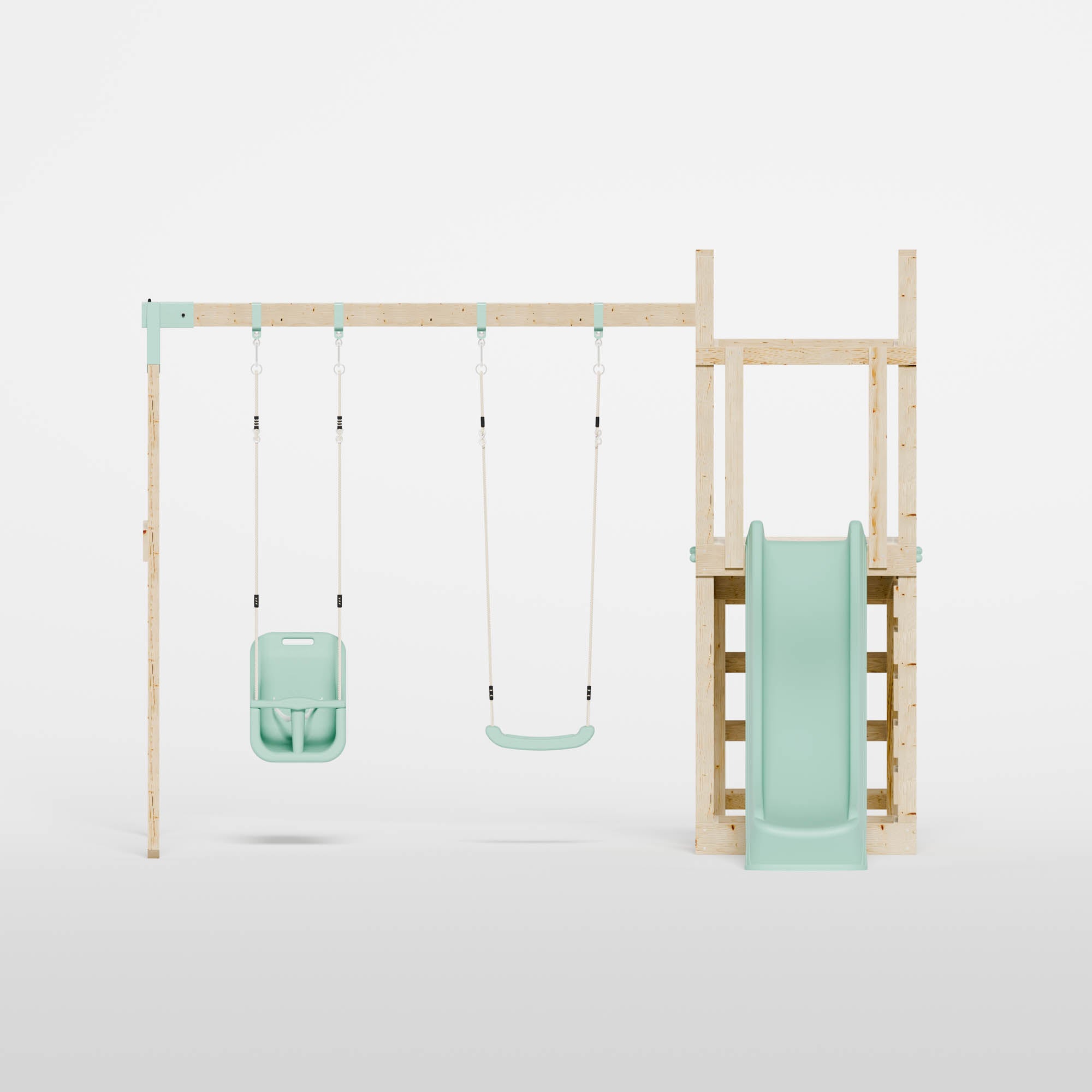 Climbing Frame with Slide, Swing & Baby Swing
