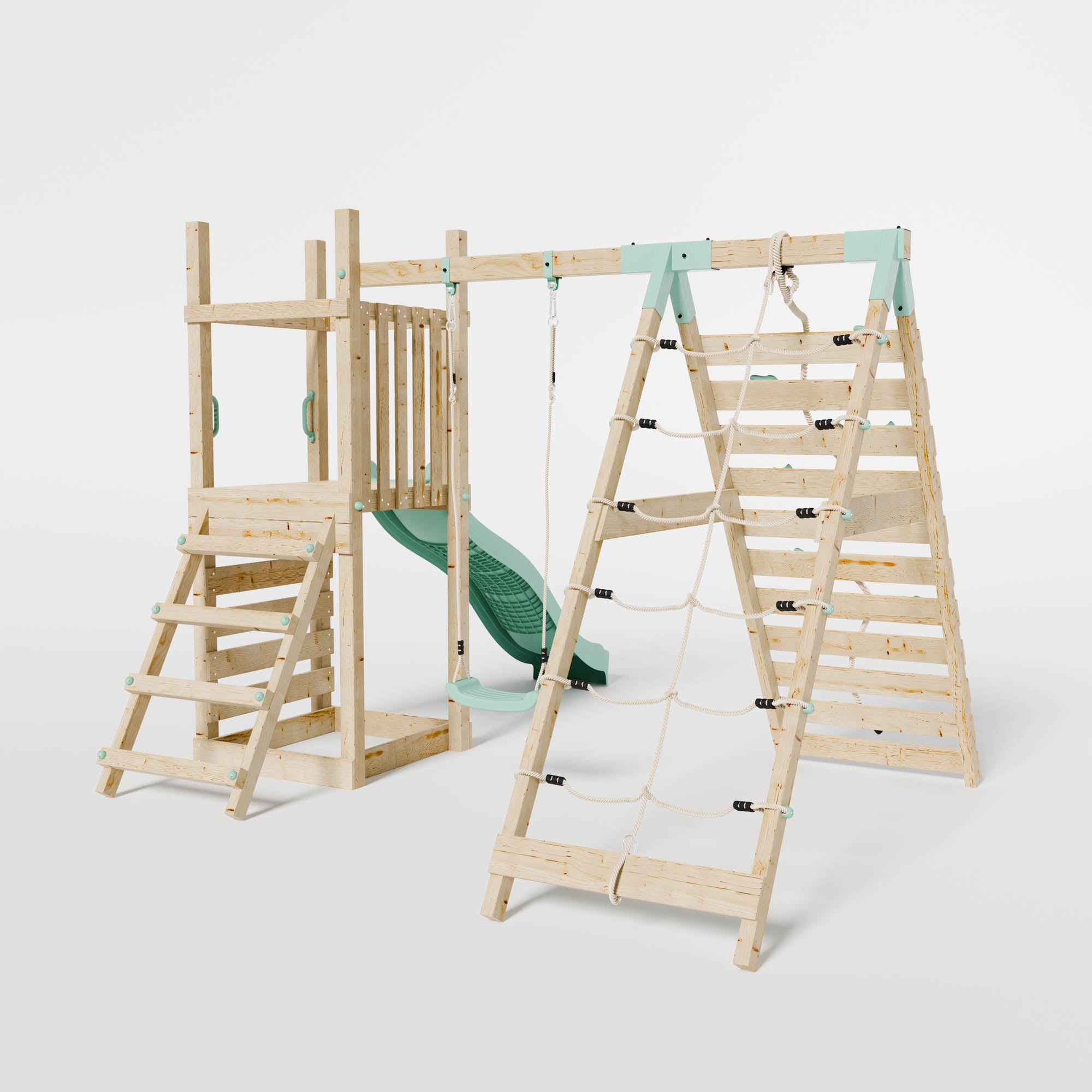 Climbing Frame with Slide, Swing & Climbing Frame