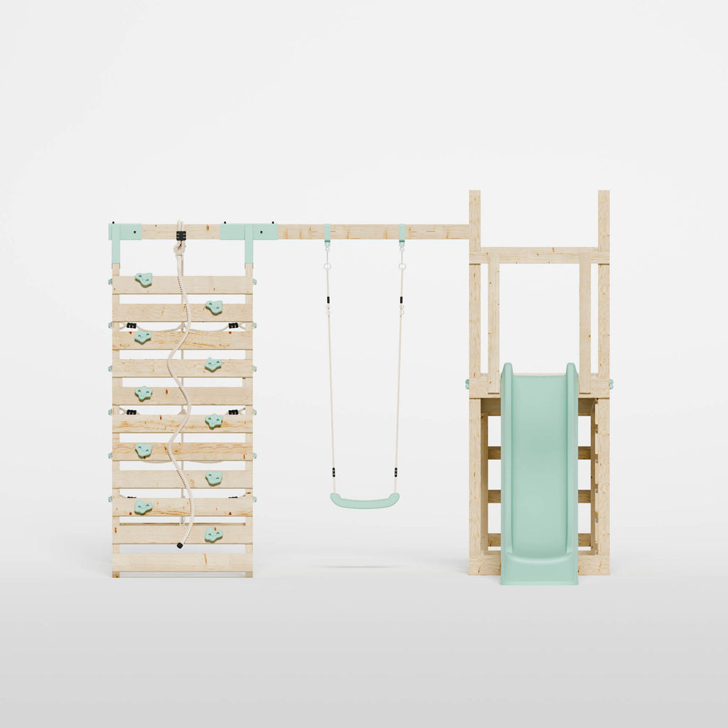 Climbing Frame with Slide, Swing & Climbing Frame