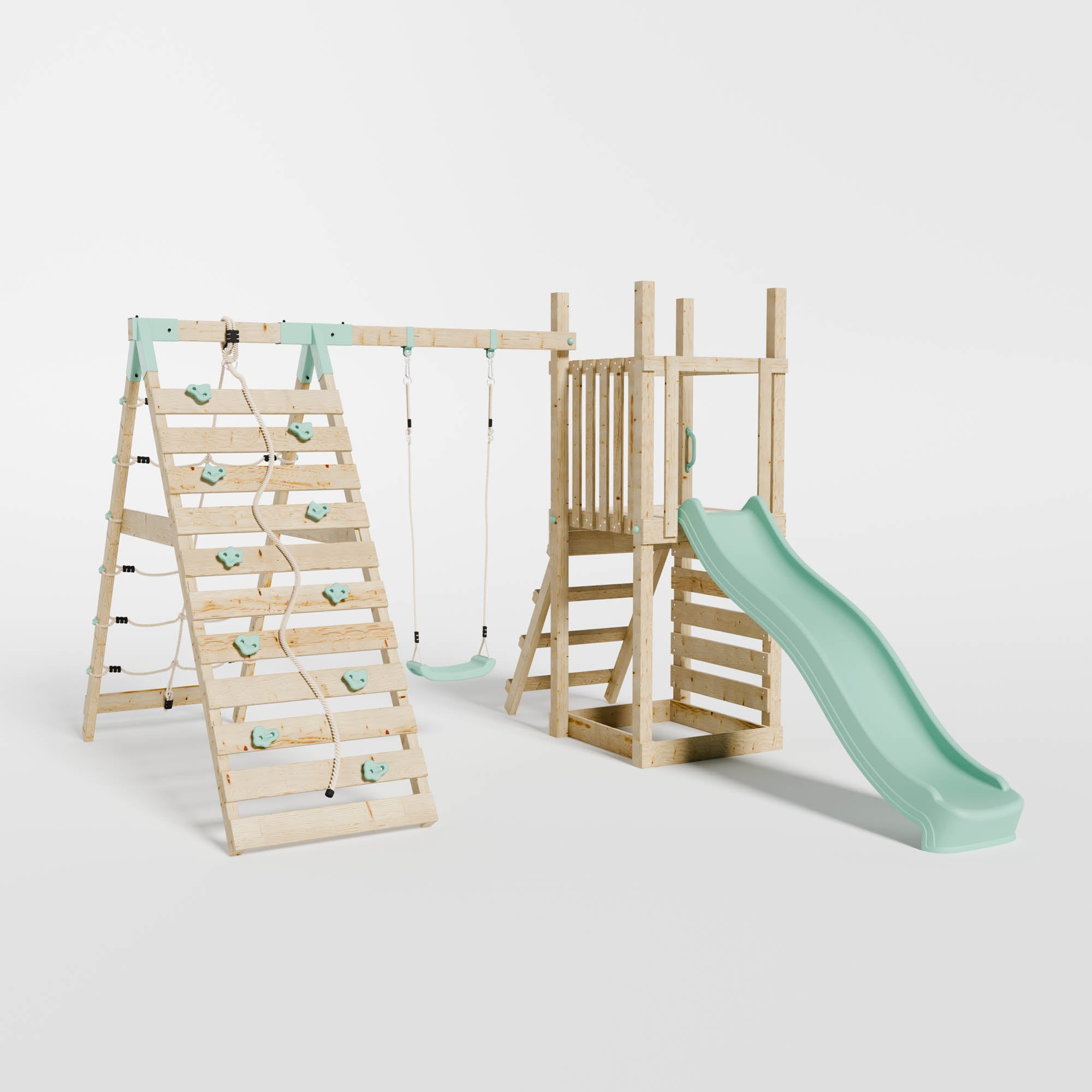Climbing Frame with Slide, Swing & Climbing Frame
