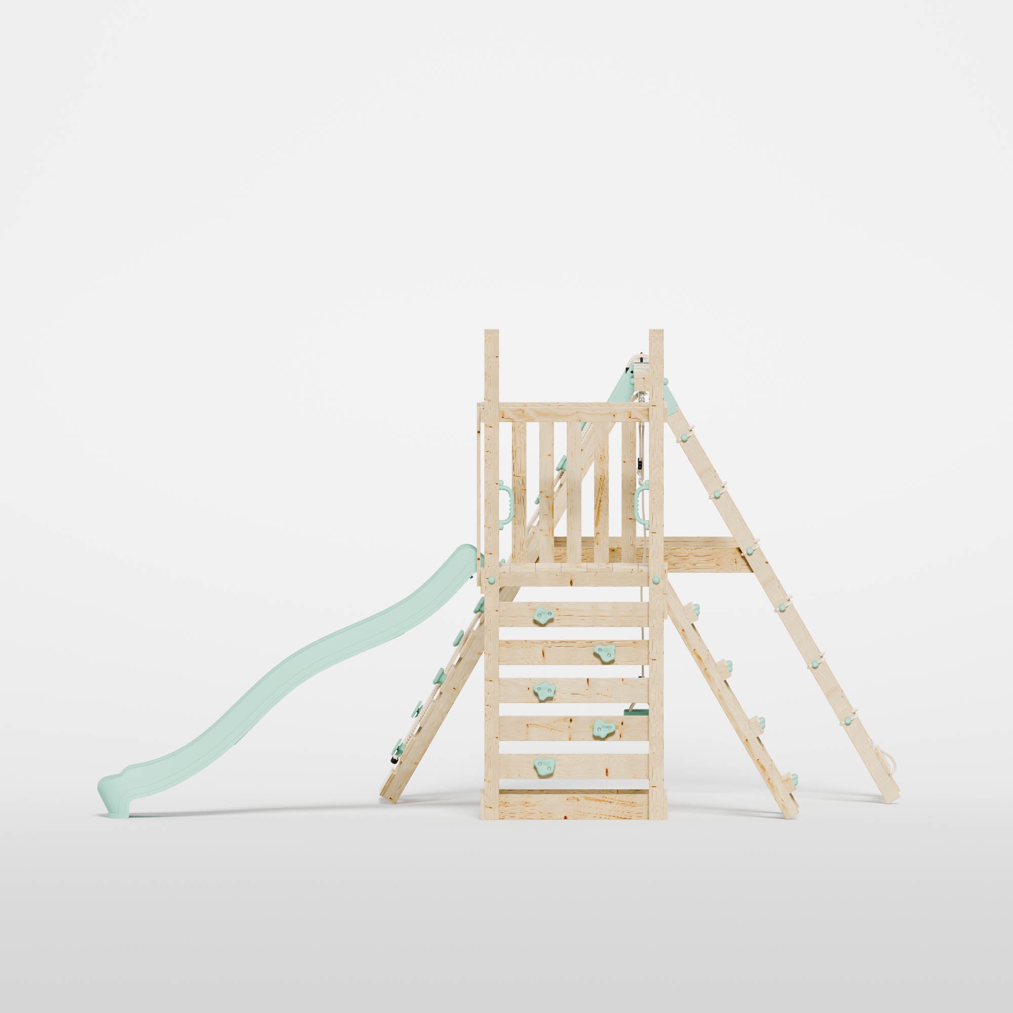 Climbing Frame with Slide, Swing & Climbing Frame