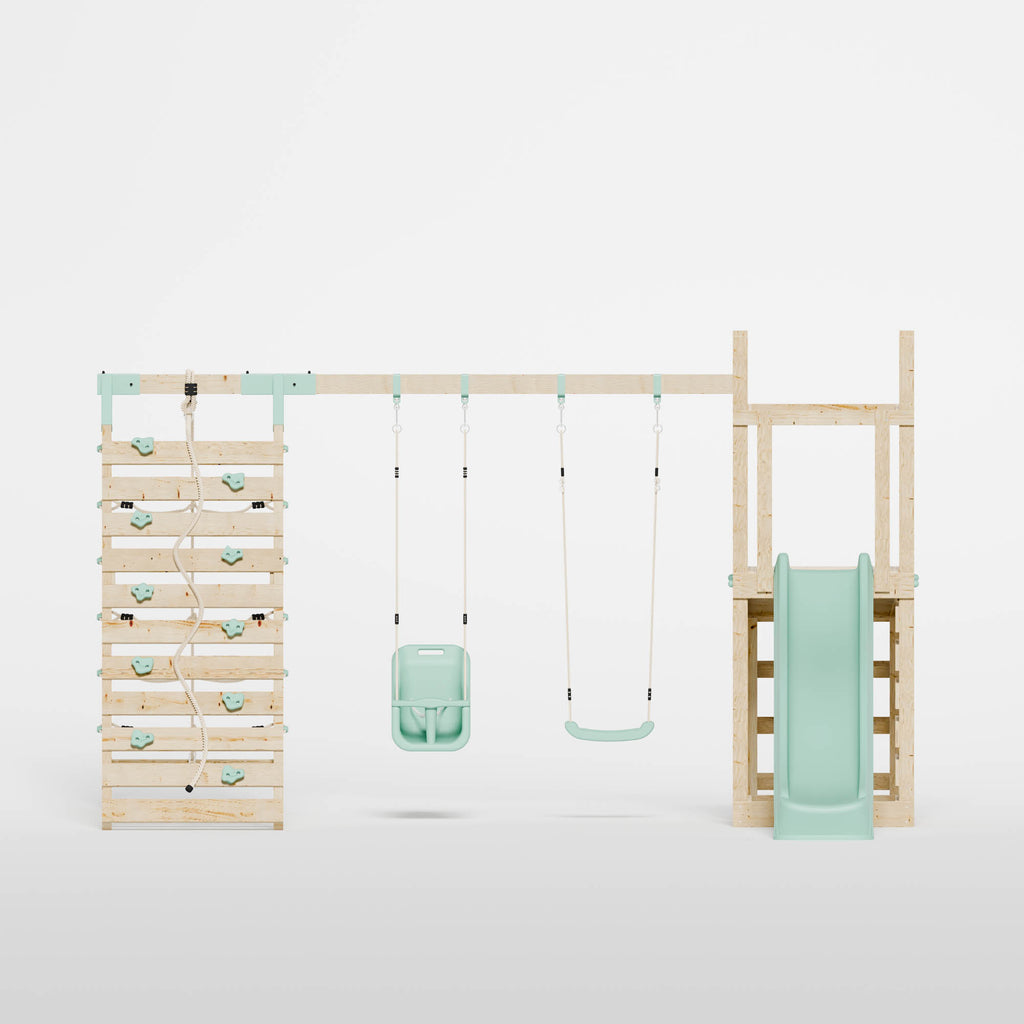 Climbing Frame with Slide, Swing, Baby Swing & Climbing Frame